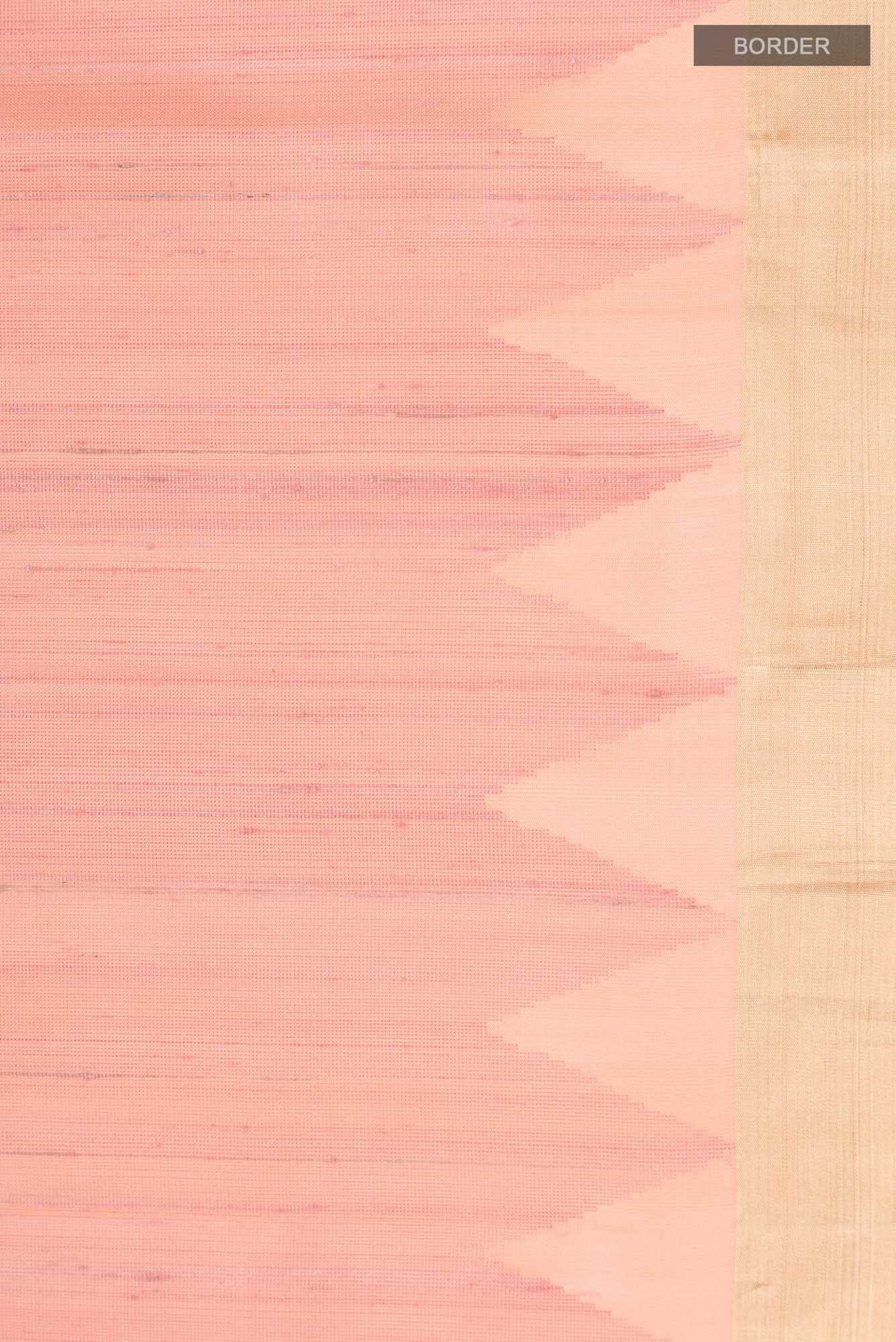 Peach Soft Silk Saree - Image 5