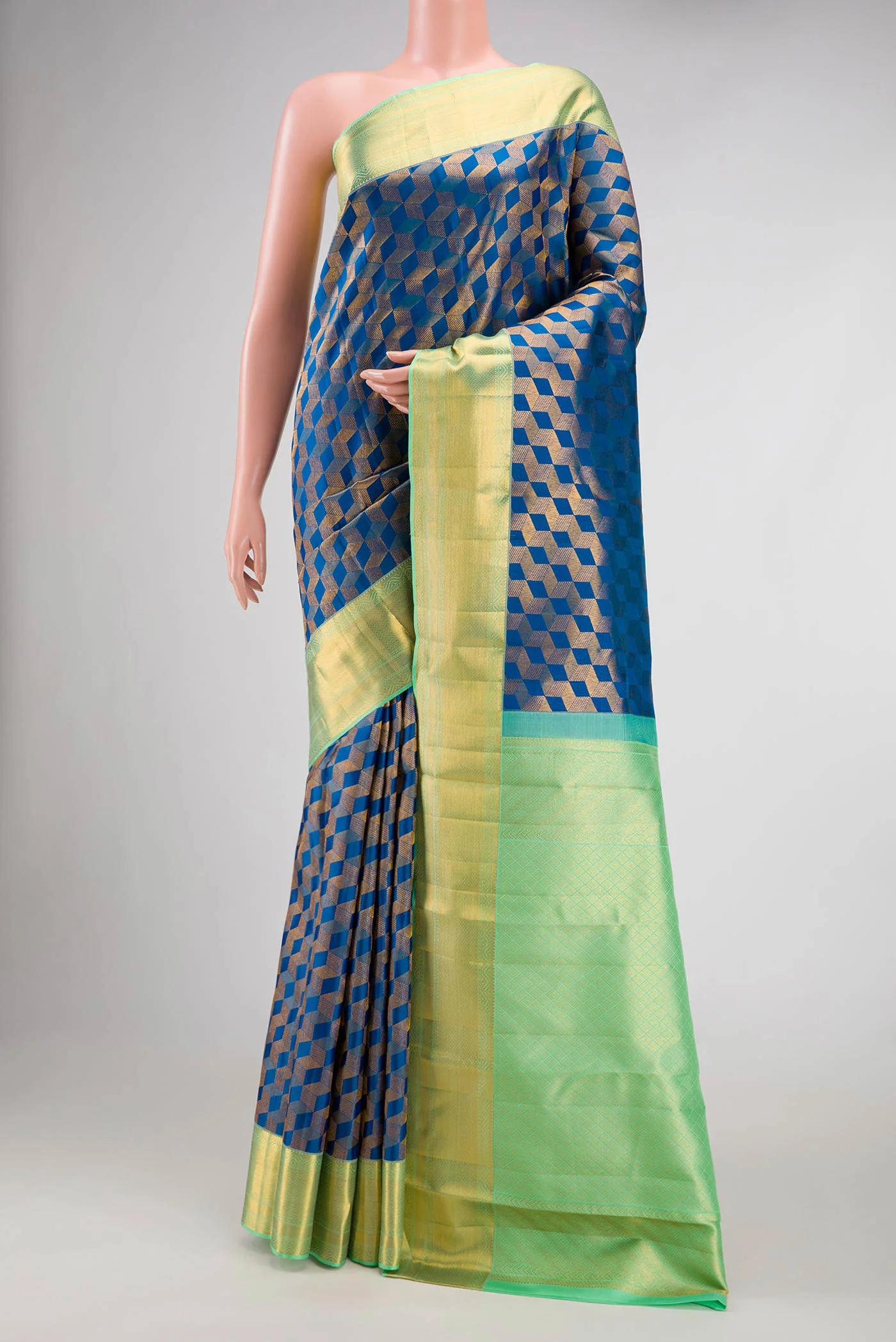 Royal Blue Kanchipuram Silk Saree