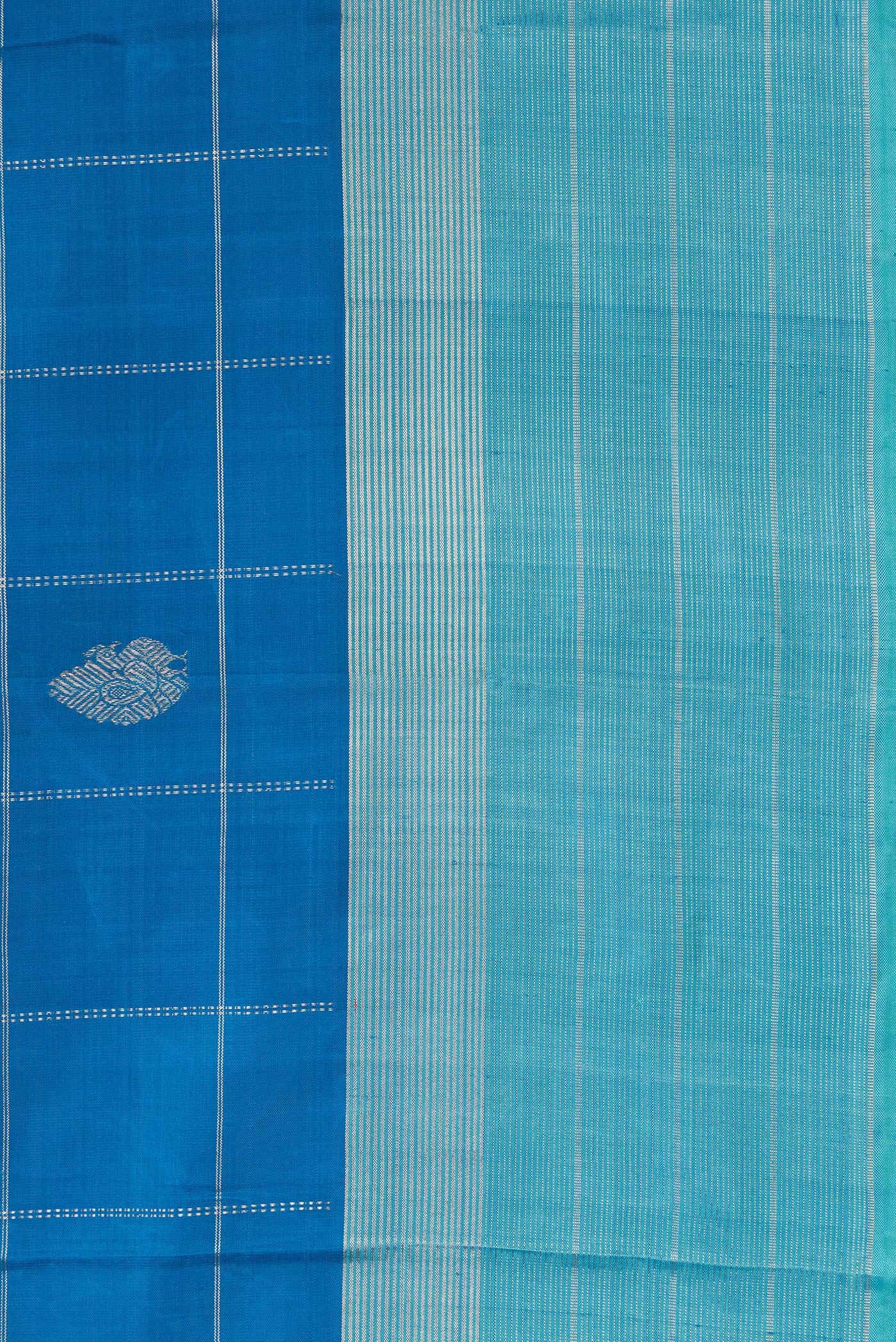 Blue Kanjivaram Silk Saree - Image 3
