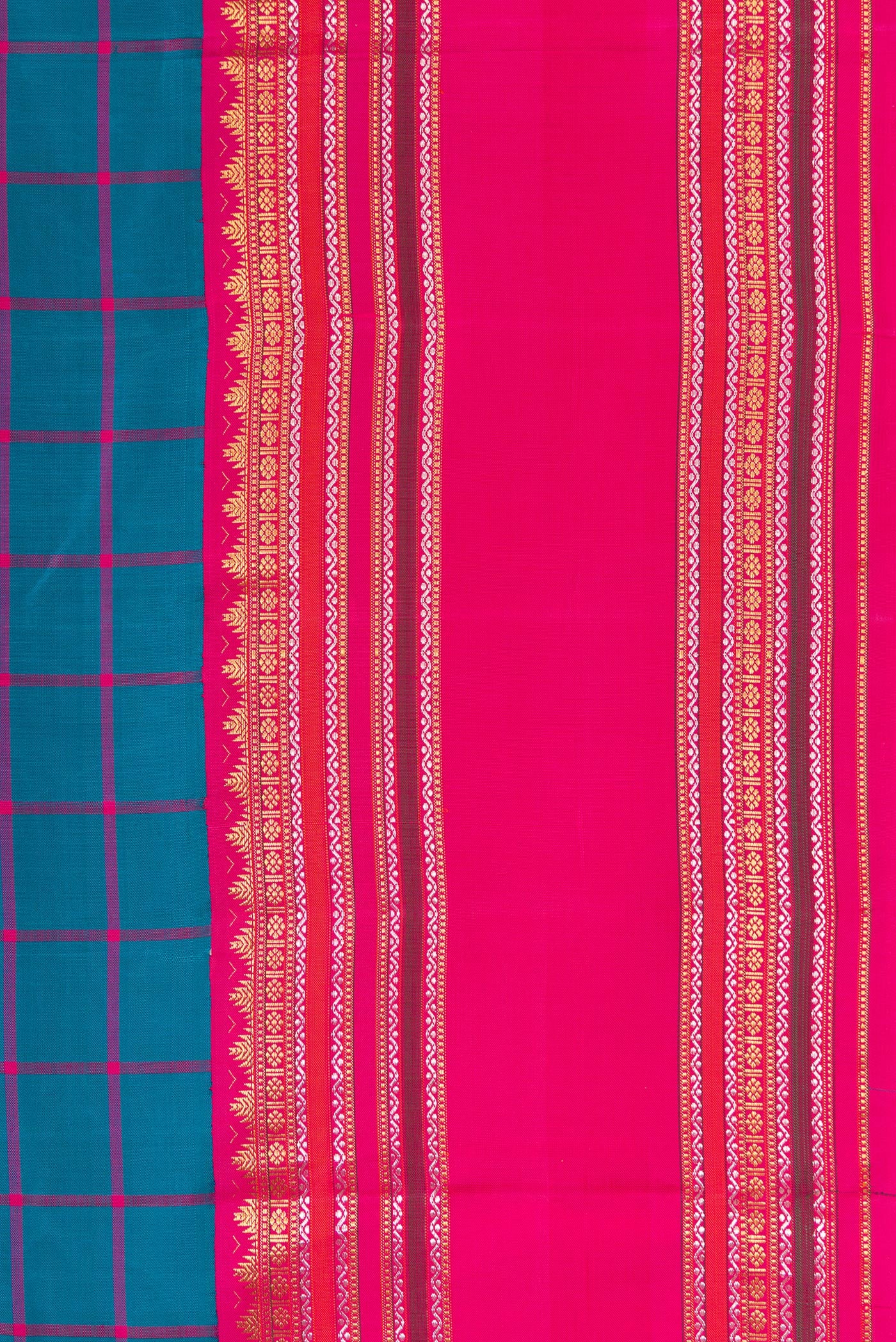 Blue Kanjivaram Silk Saree - Image 3