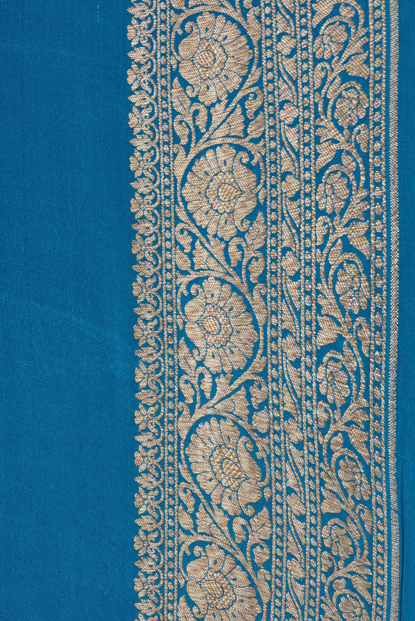 Blue Banarasi Georgette Saree - Image 3