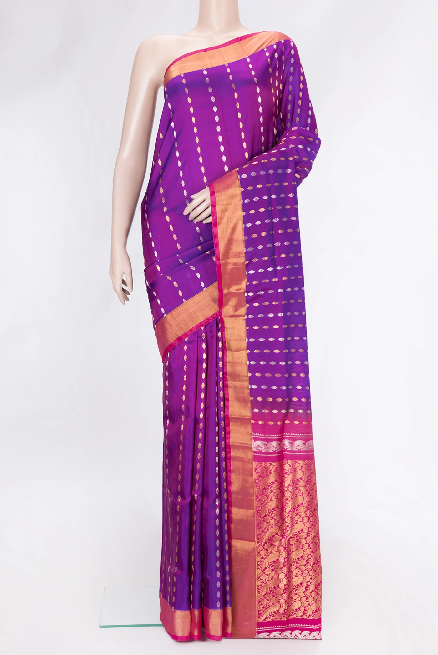 Purple Uppada Silk Saree