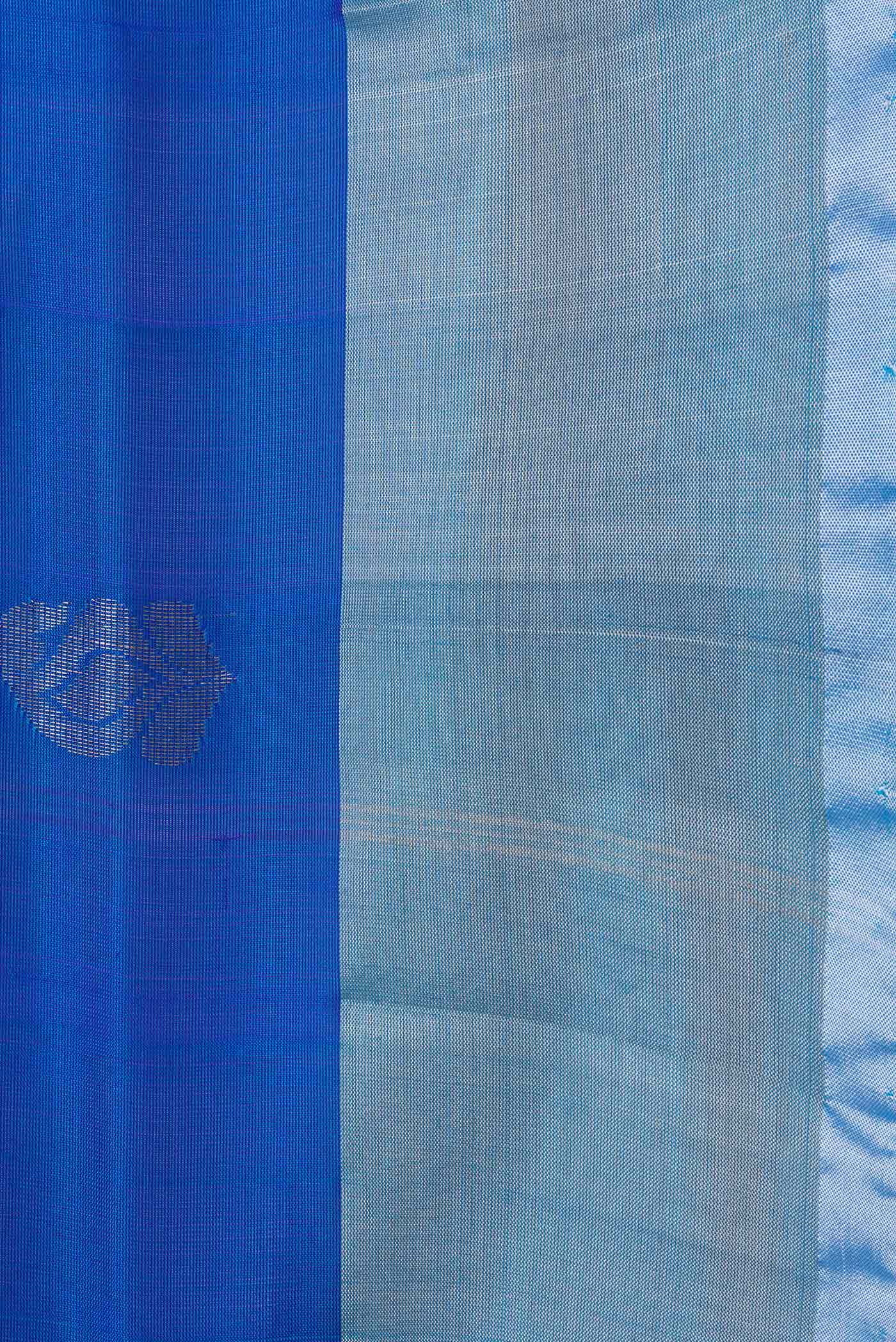 Blue Uppada Silk Saree - Image 3