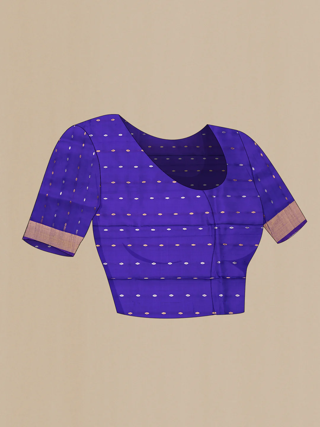Blue Uppada Silk Saree - Image 4