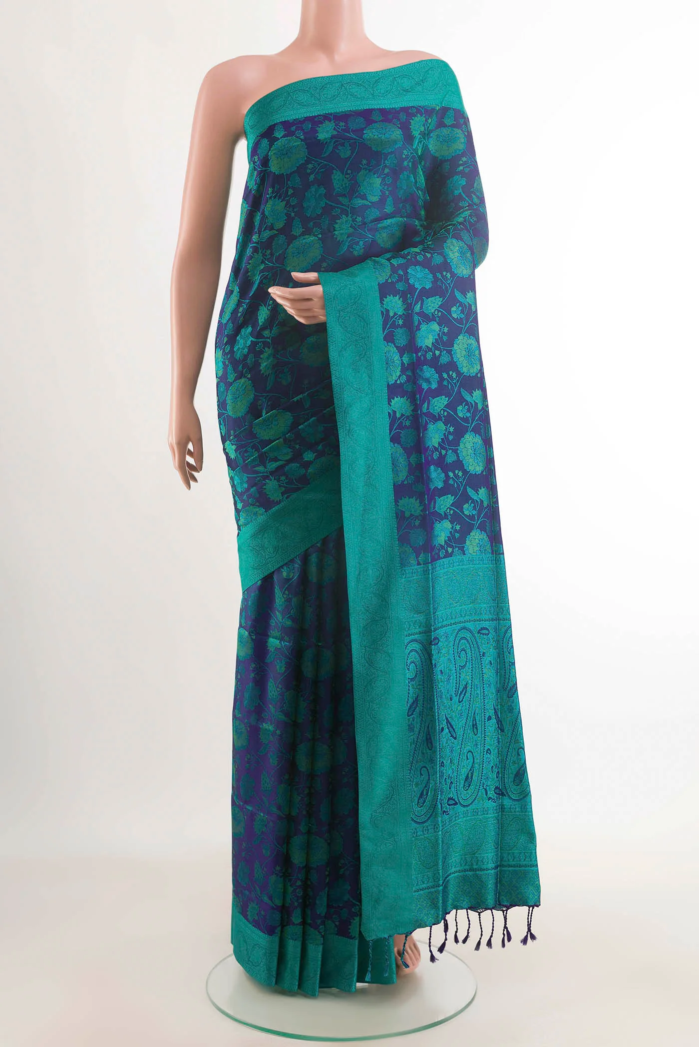 Blue Soft Silk Saree