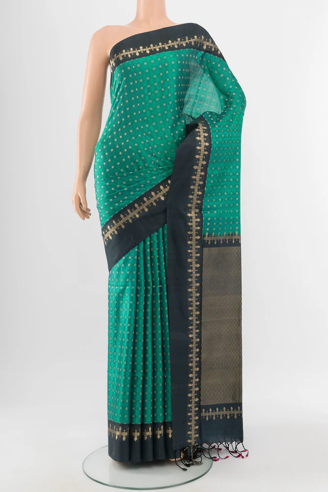 Turquoise Soft Silk Saree