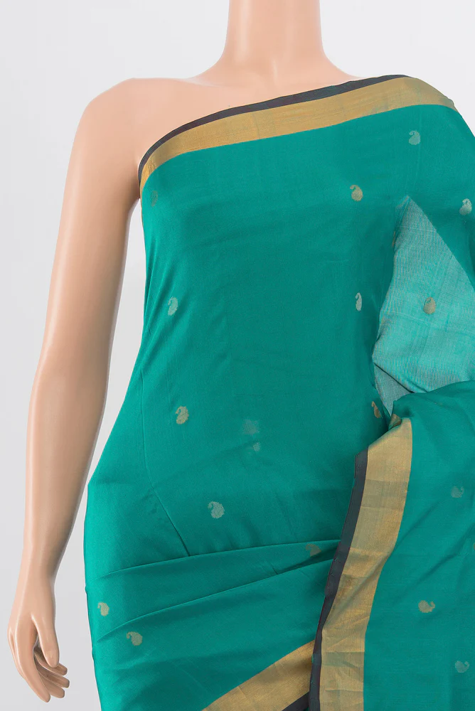 Blue Uppada Silk Saree - Image 2