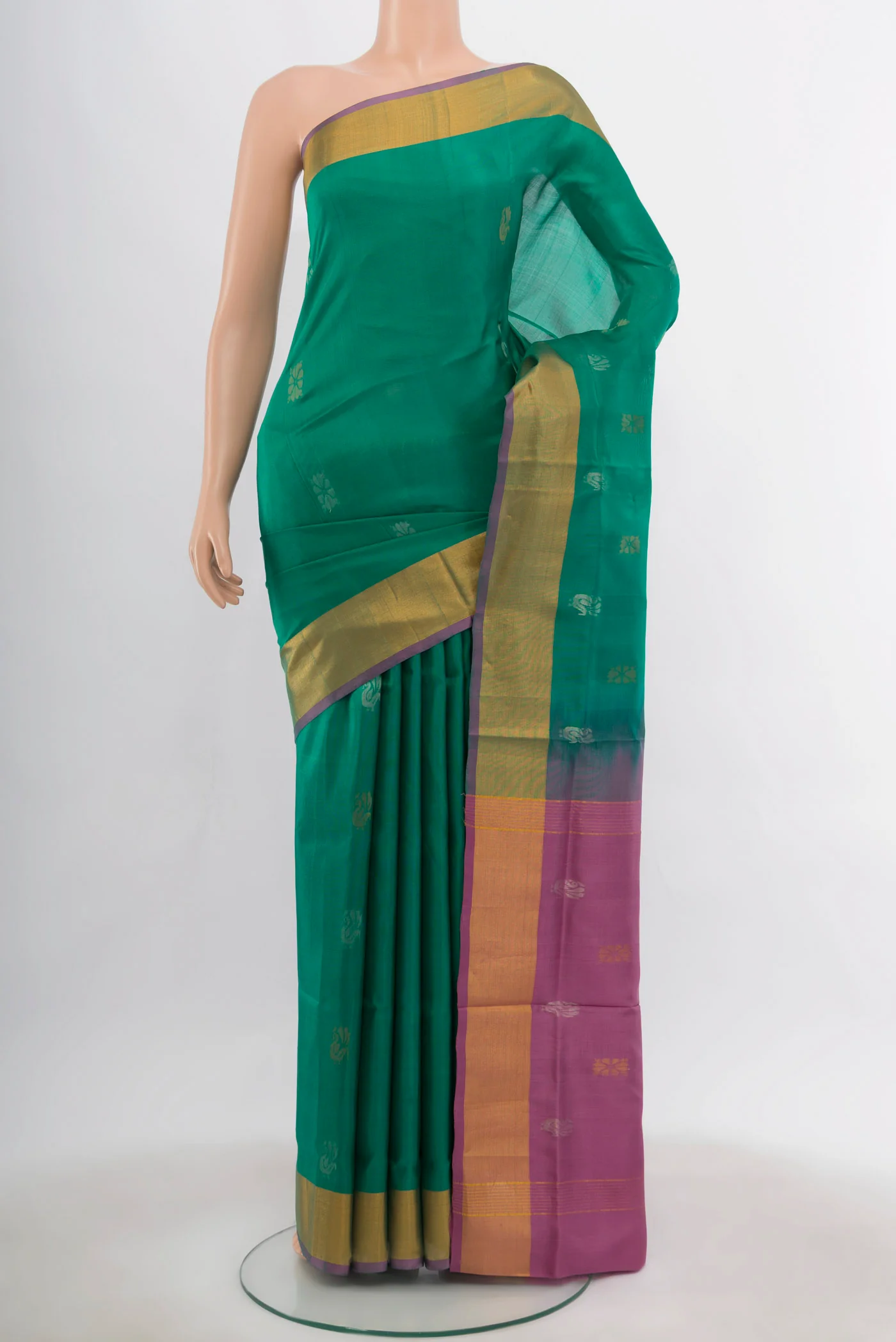 Teal Uppada Silk Saree