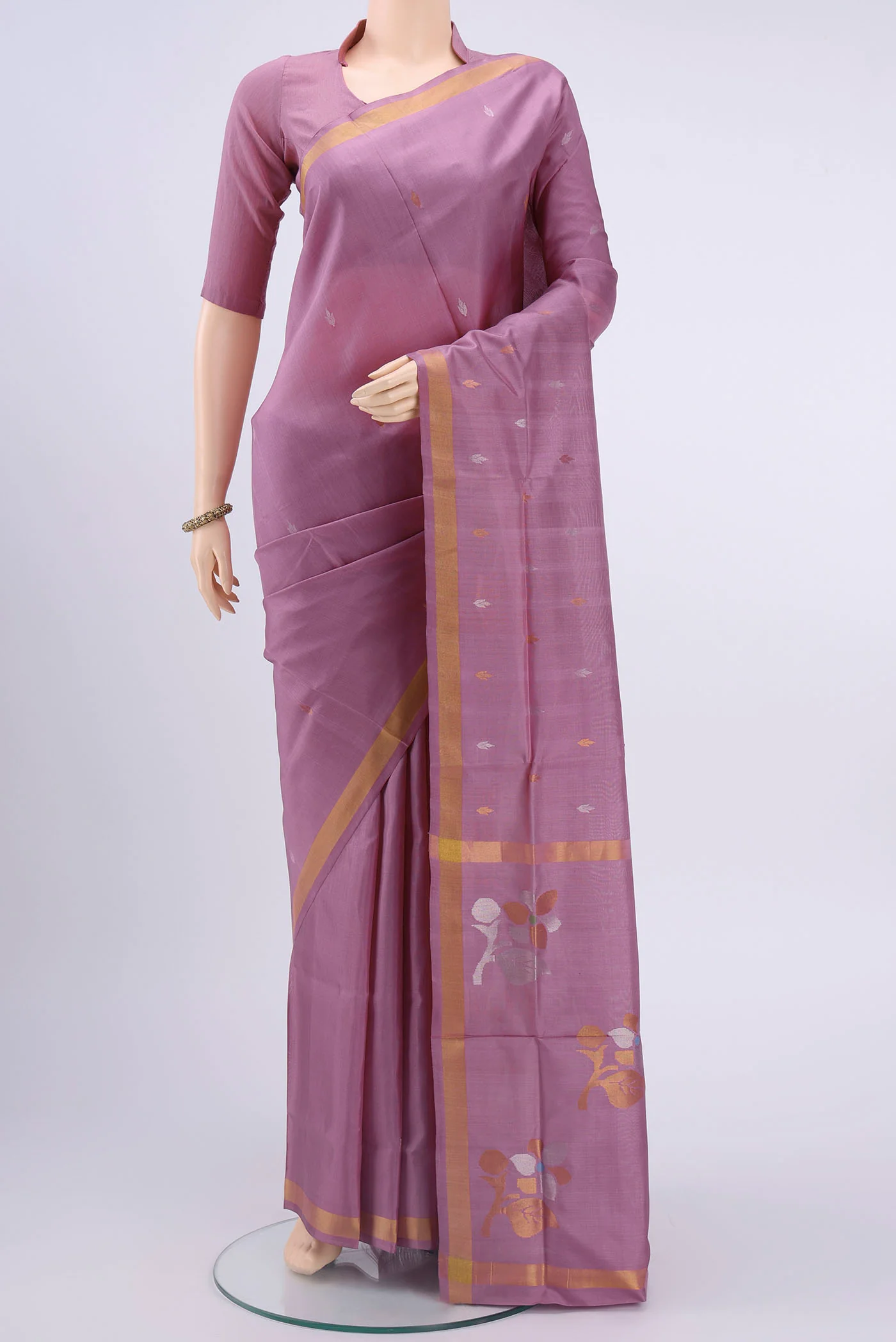 Lavender Uppada Silk Saree