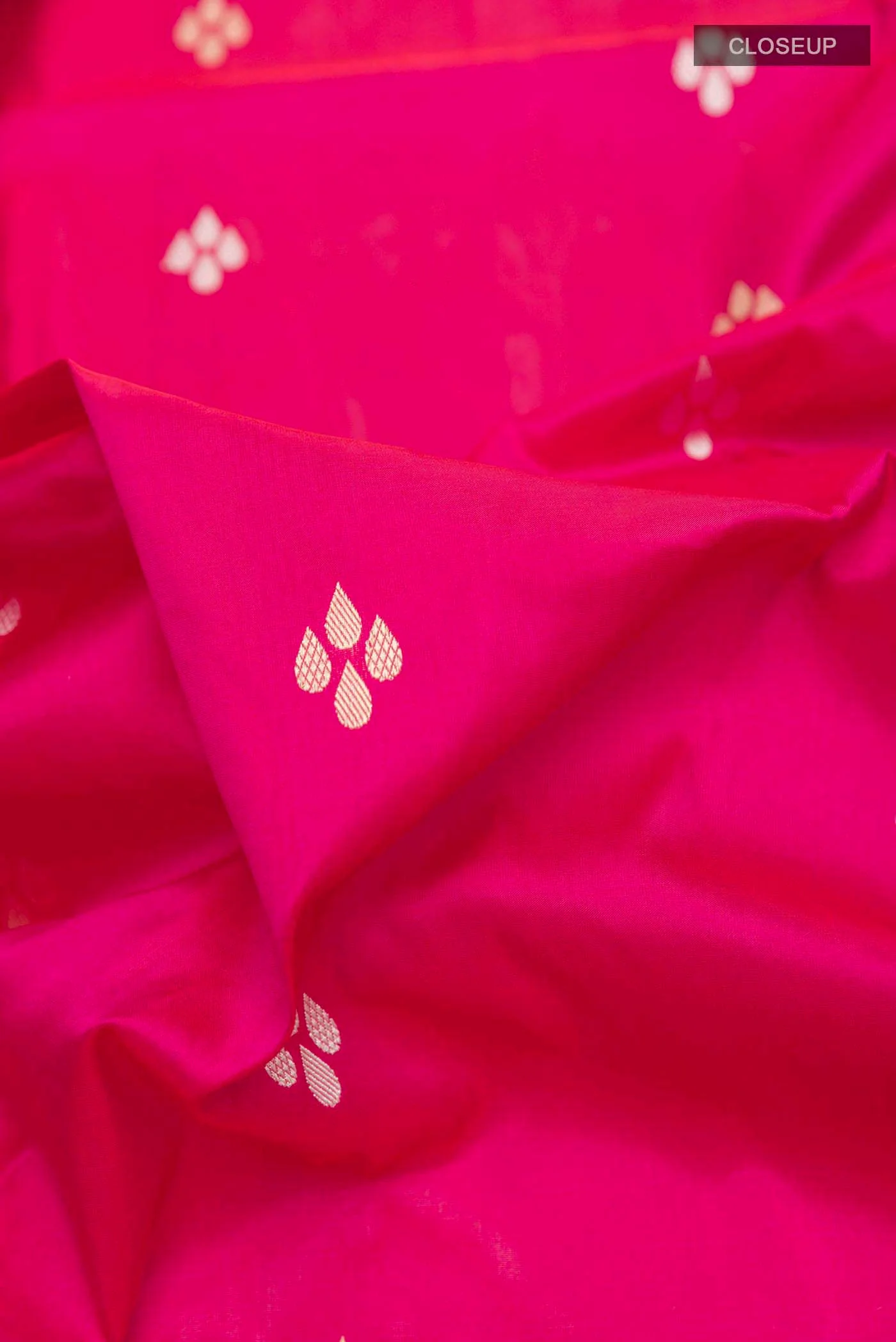 Pink Banarasi Silk Saree - Image 2