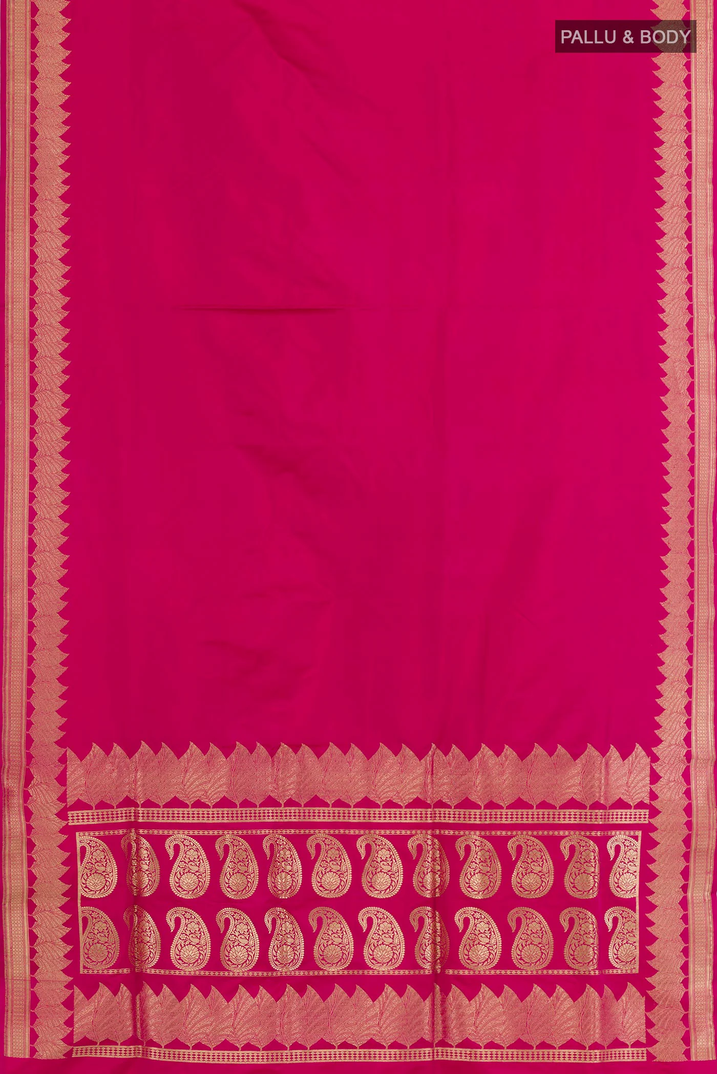 Pink Banarasi Silk Saree - Image 5