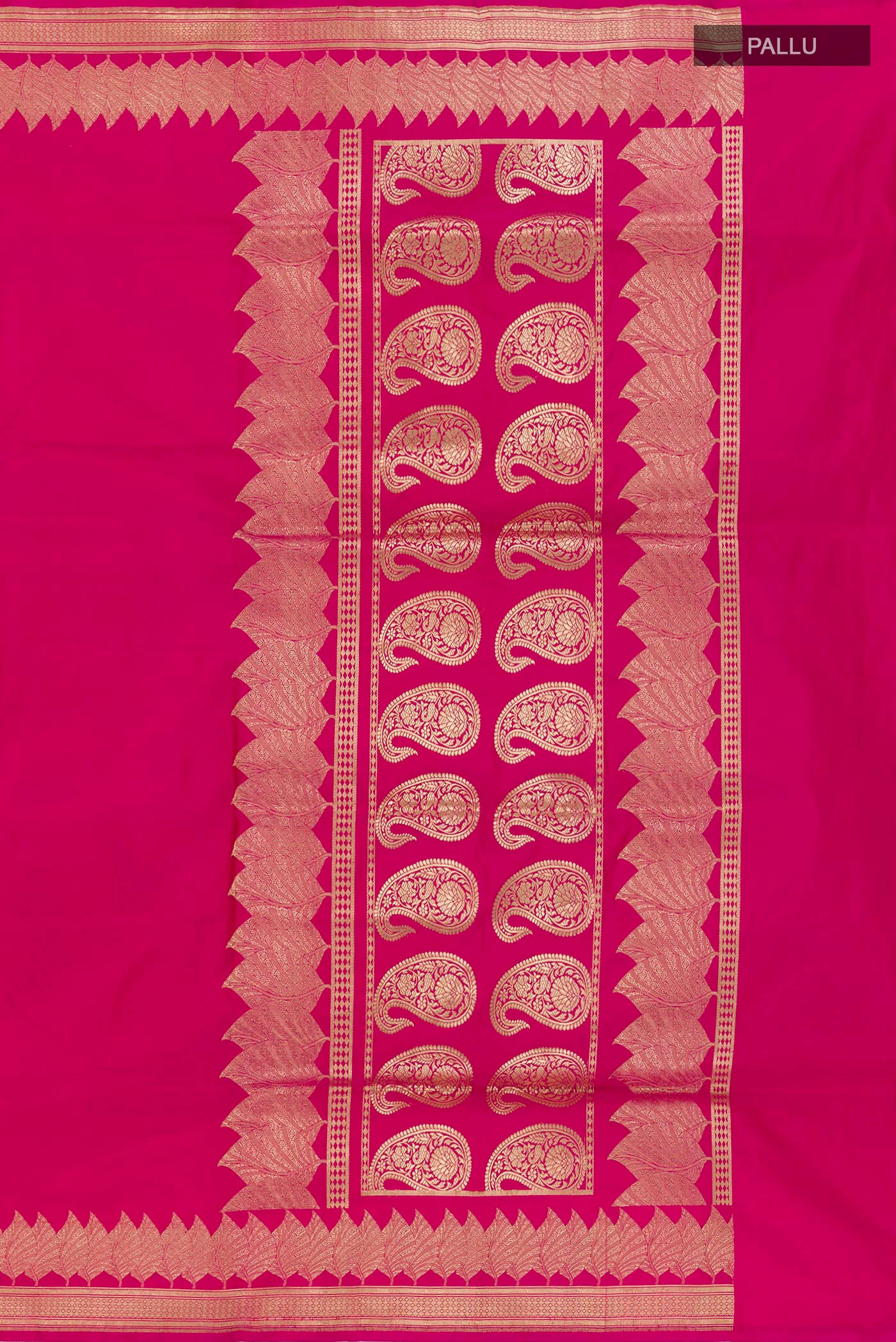 Pink Banarasi Silk Saree - Image 6