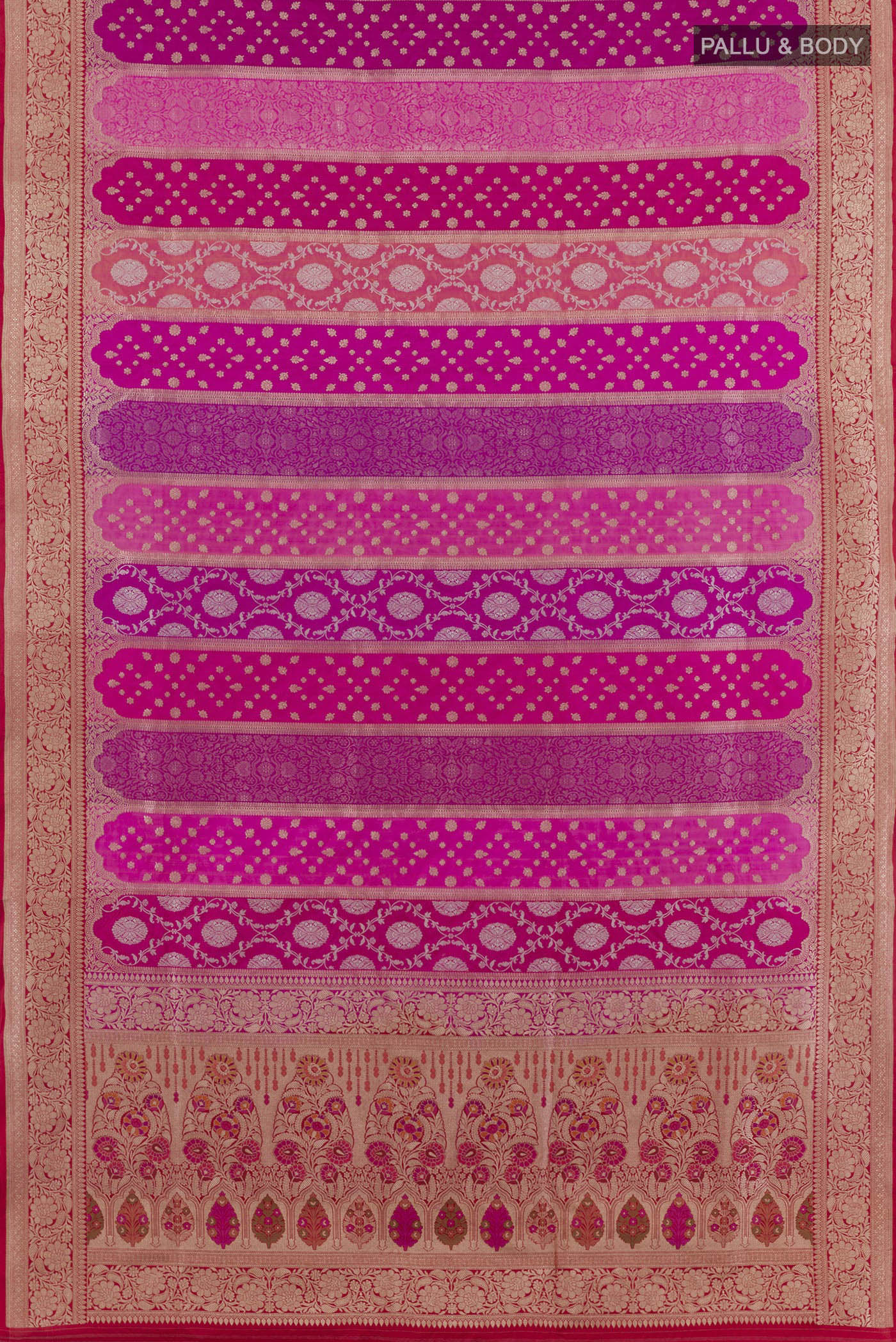 Multi Color Banarasi Silk Saree - Image 5