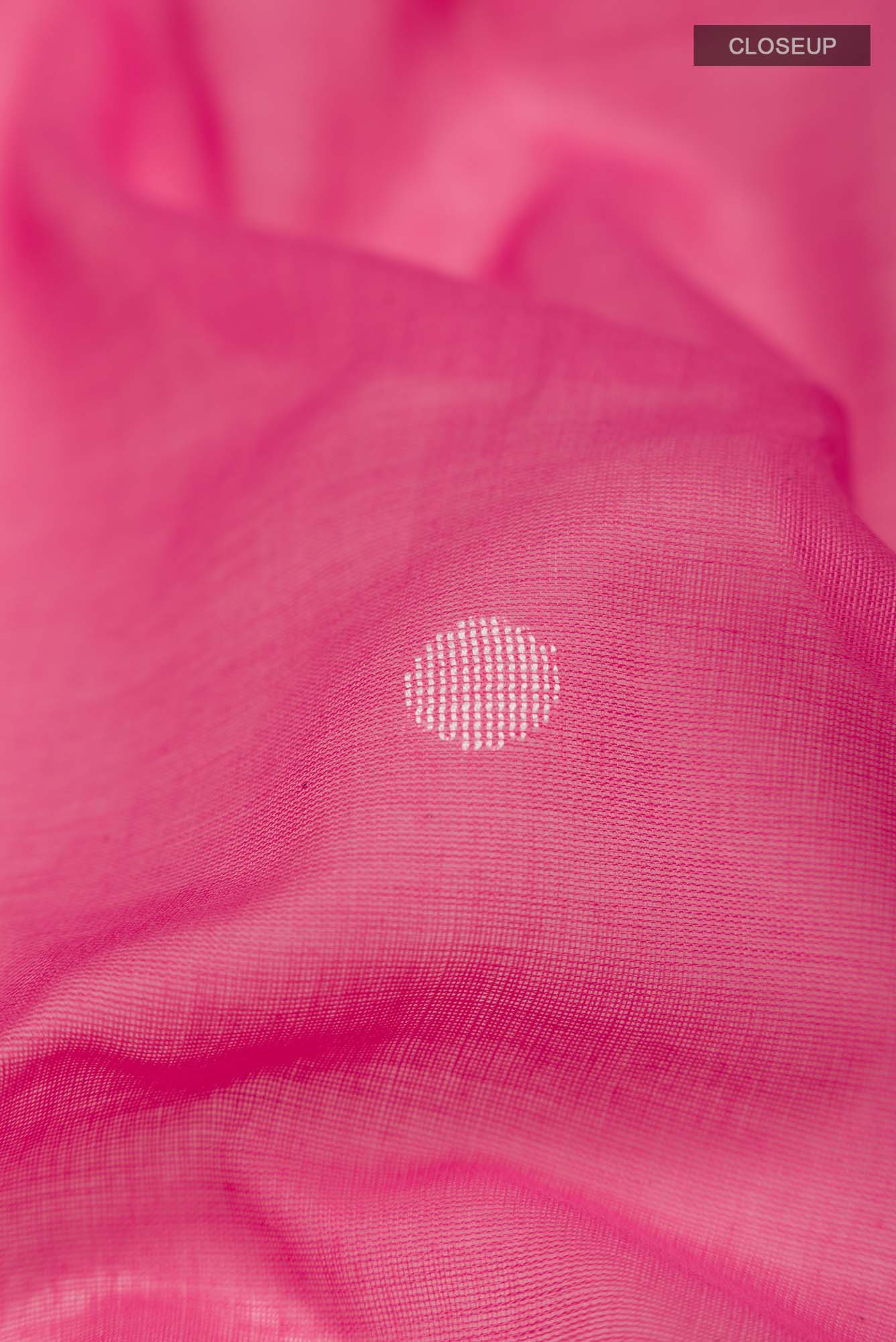 Pink Bengal Cotton Saree - Image 5