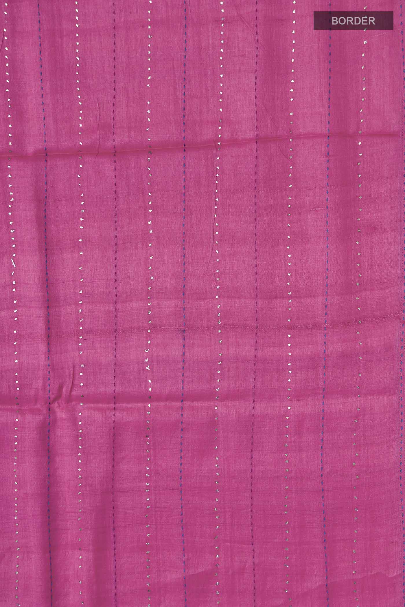 Pink Bhagalpuri Tussar Silk Saree - Image 3