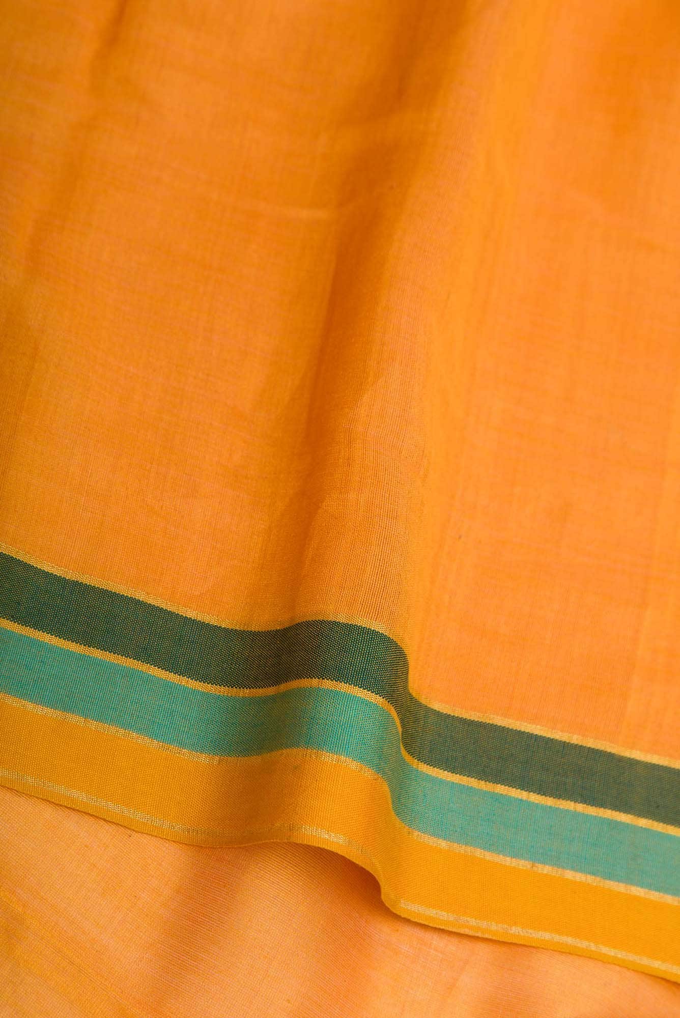 Gina-Peach Bhagalpuri Tussar Silk Saree - Image 5