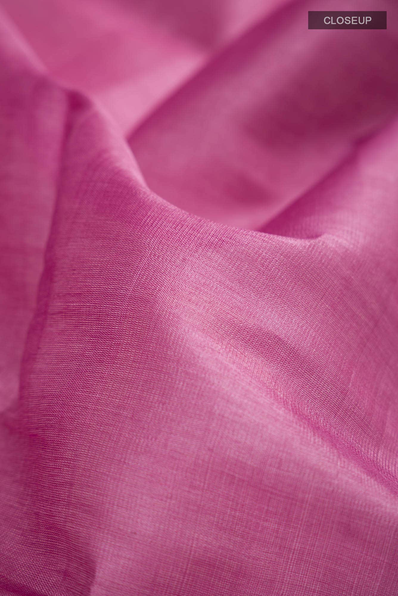 Pink Bhagalpuri Tussar Silk Saree - Image 3