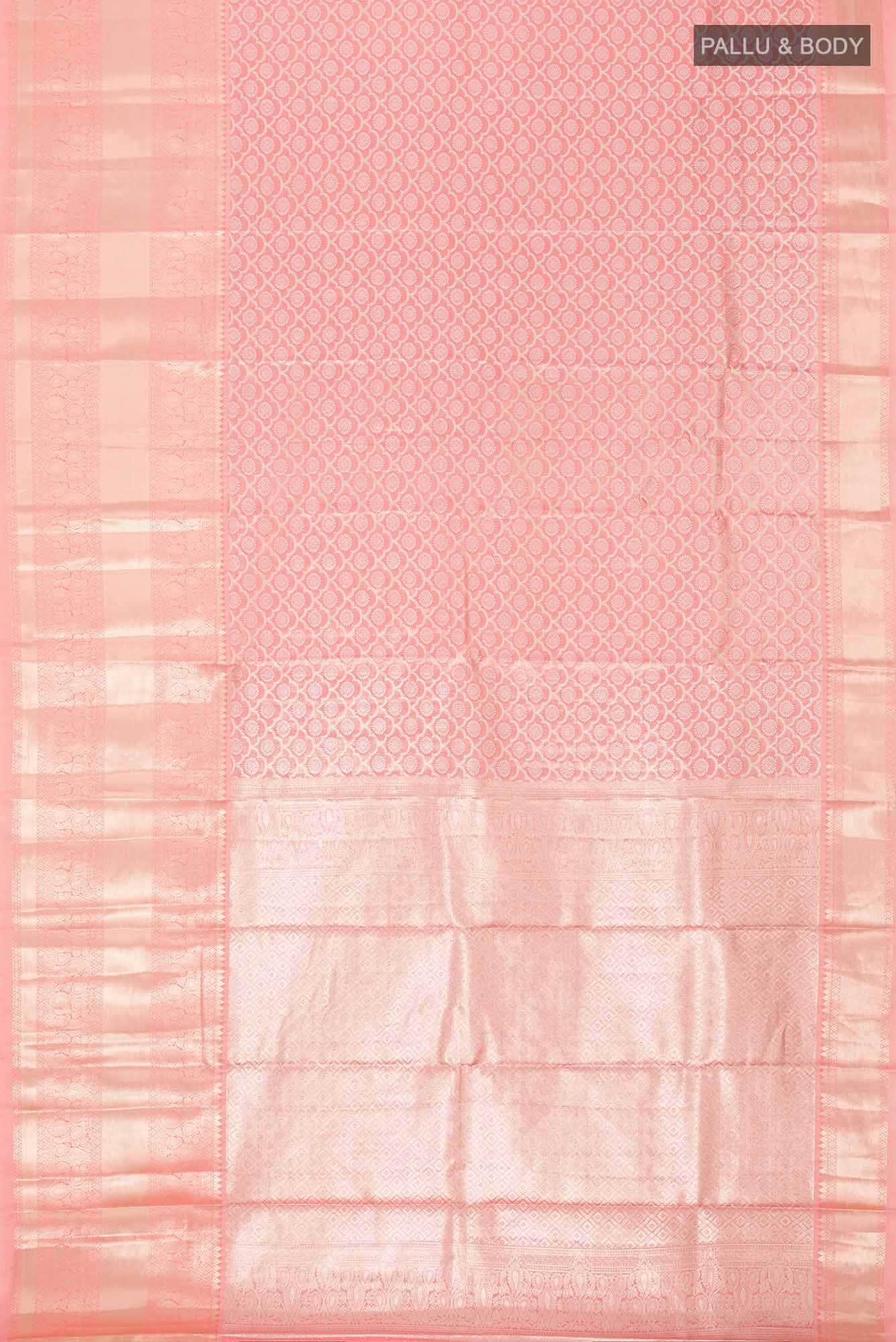 Pink Blended Art Silk Saree - Image 4