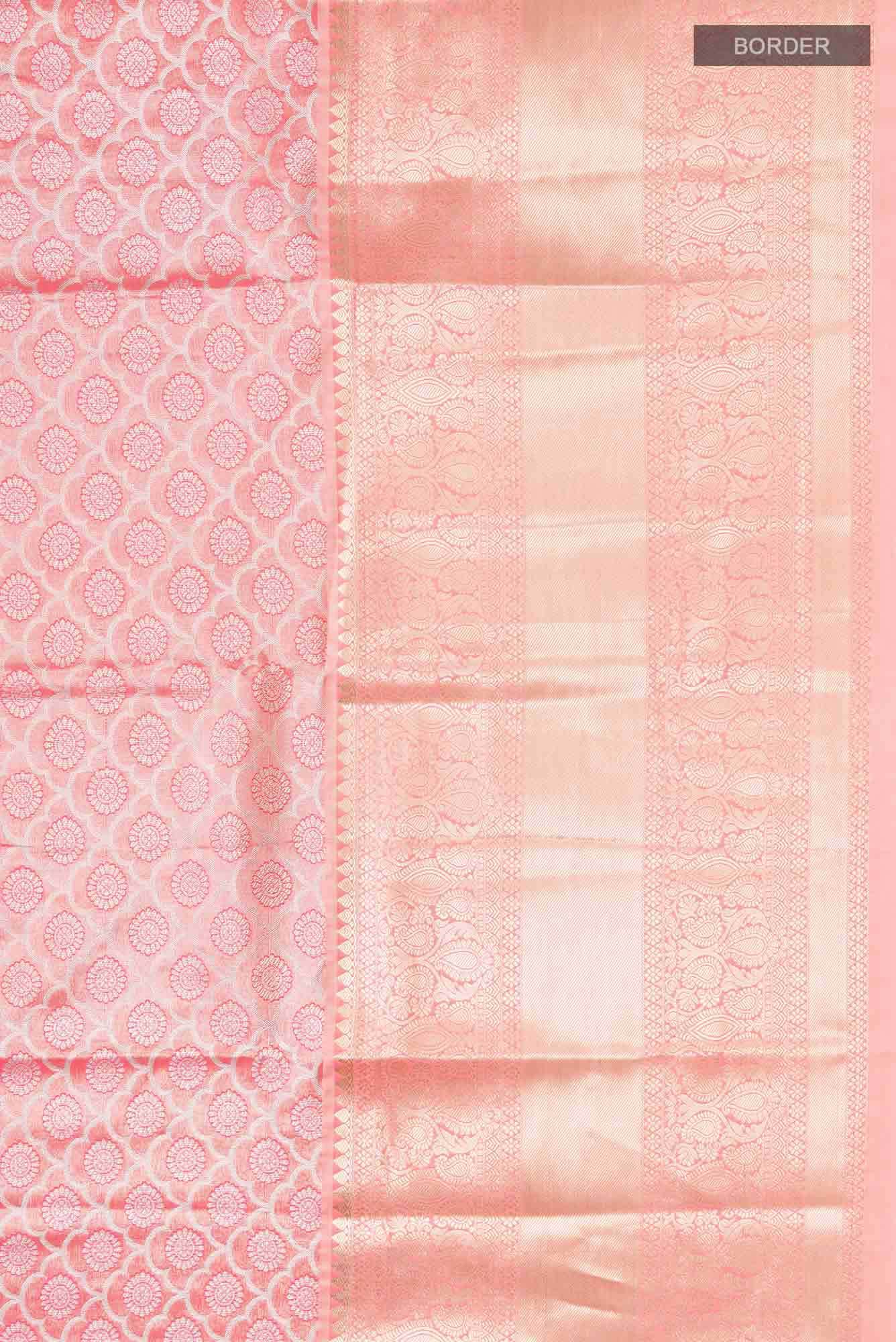 Pink Blended Art Silk Saree - Image 5
