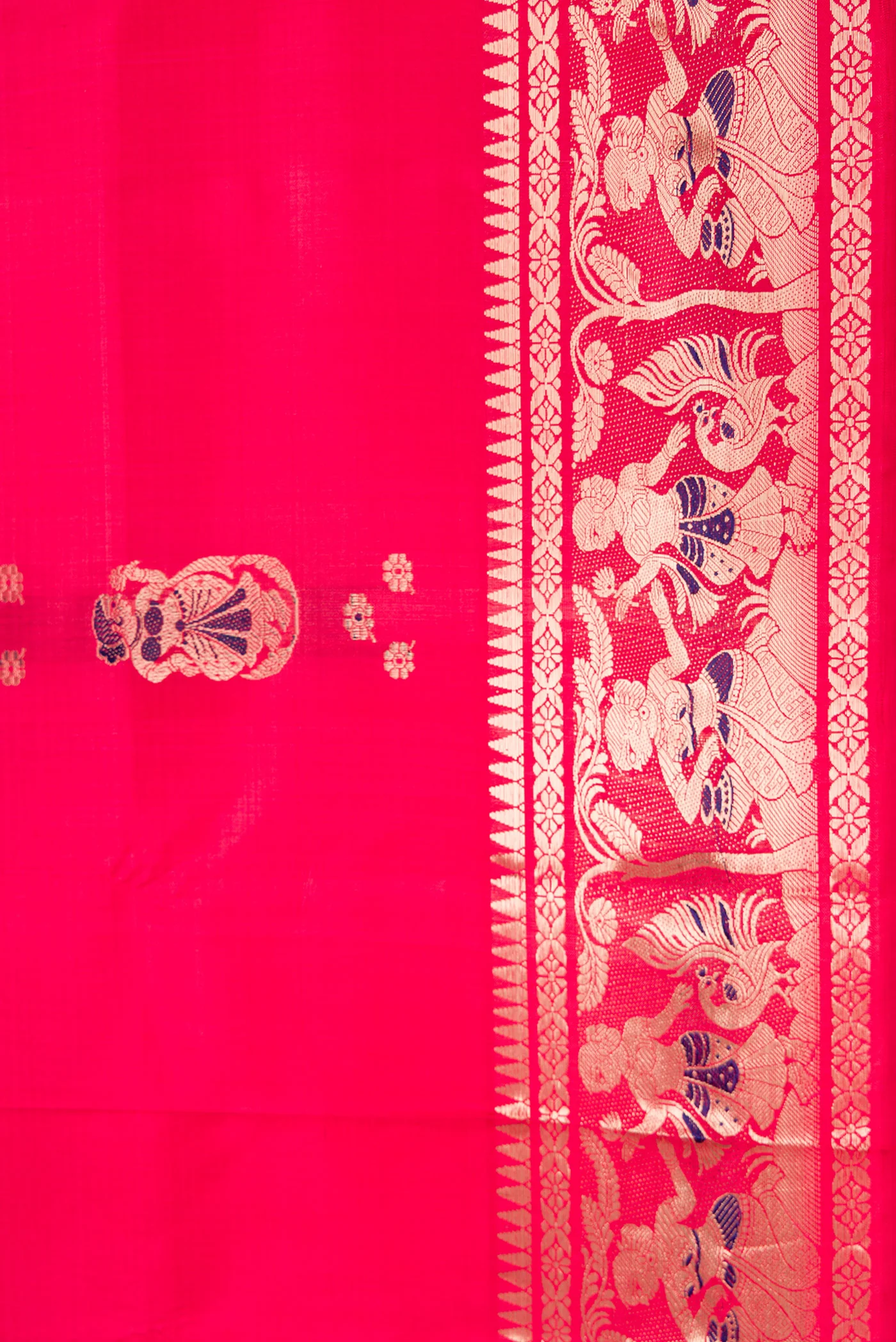 Pink Baluchari Silk Saree - Image 3