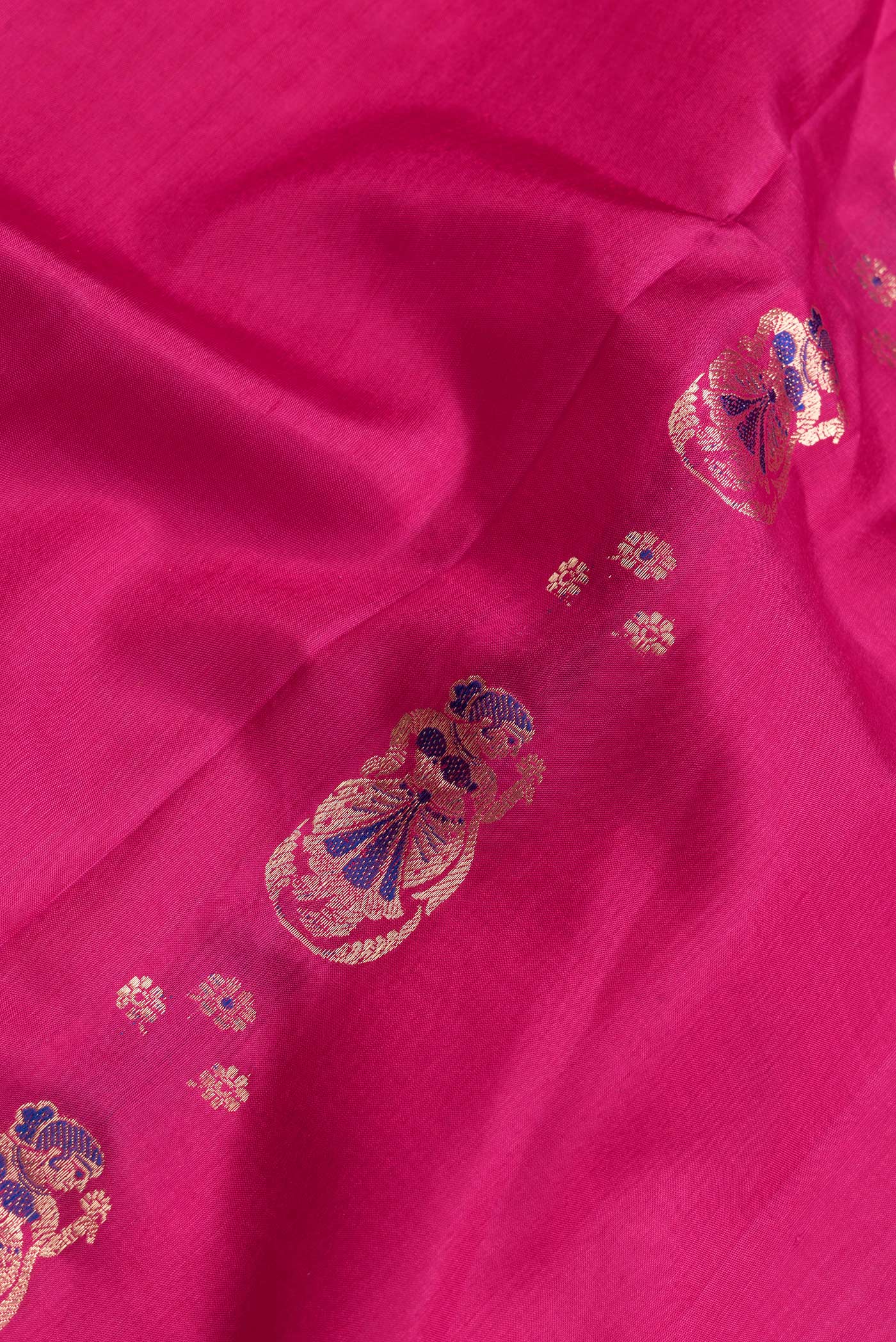 Dark Pink Baluchari Silk Saree - Image 2