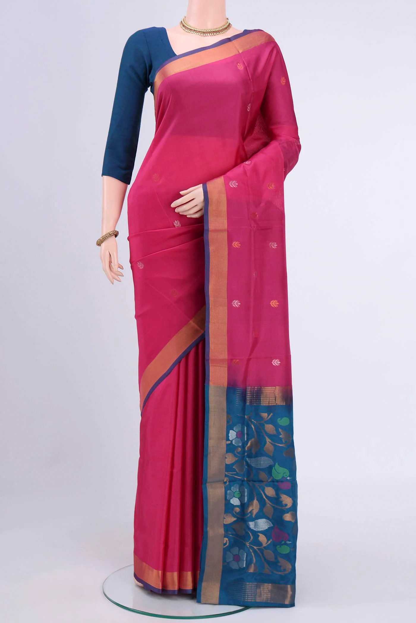 Pink Uppada Silk Saree