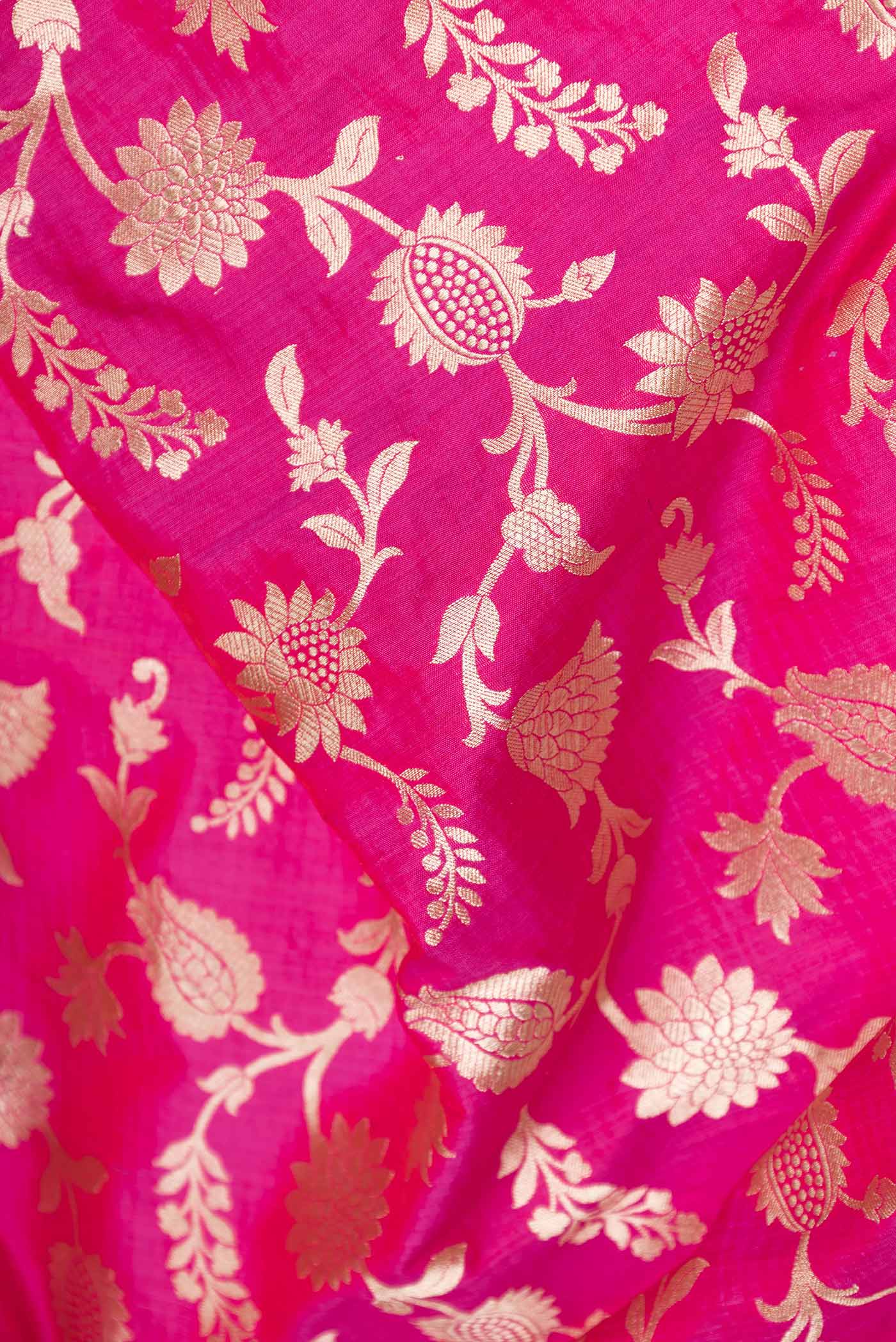 Pink Dual Tone Banarasi Saree - Image 2