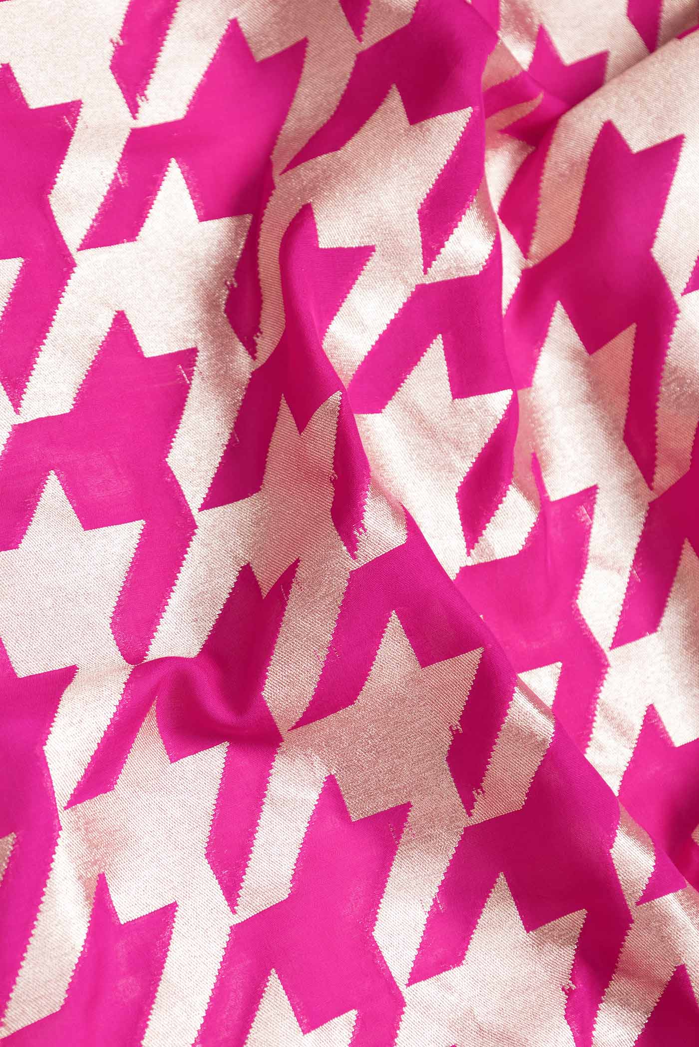 Rani Pink Banarasi Silk Saree - Image 2