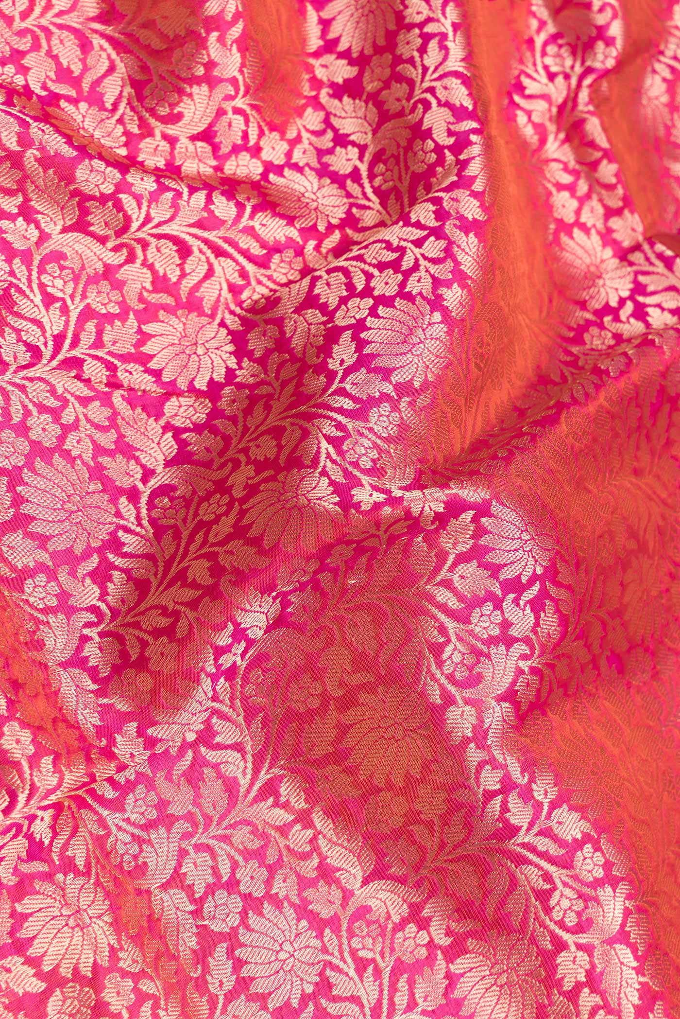Pink Banarasi Silk Saree - Image 2