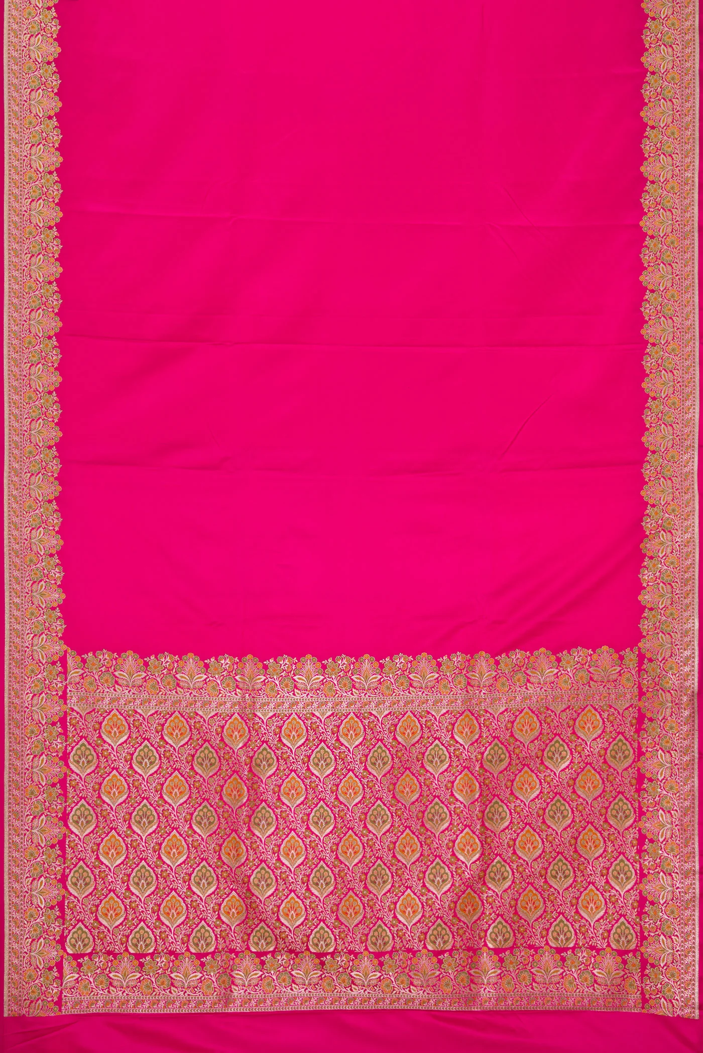 Pink Blended Banarasi Silk Saree - Image 6