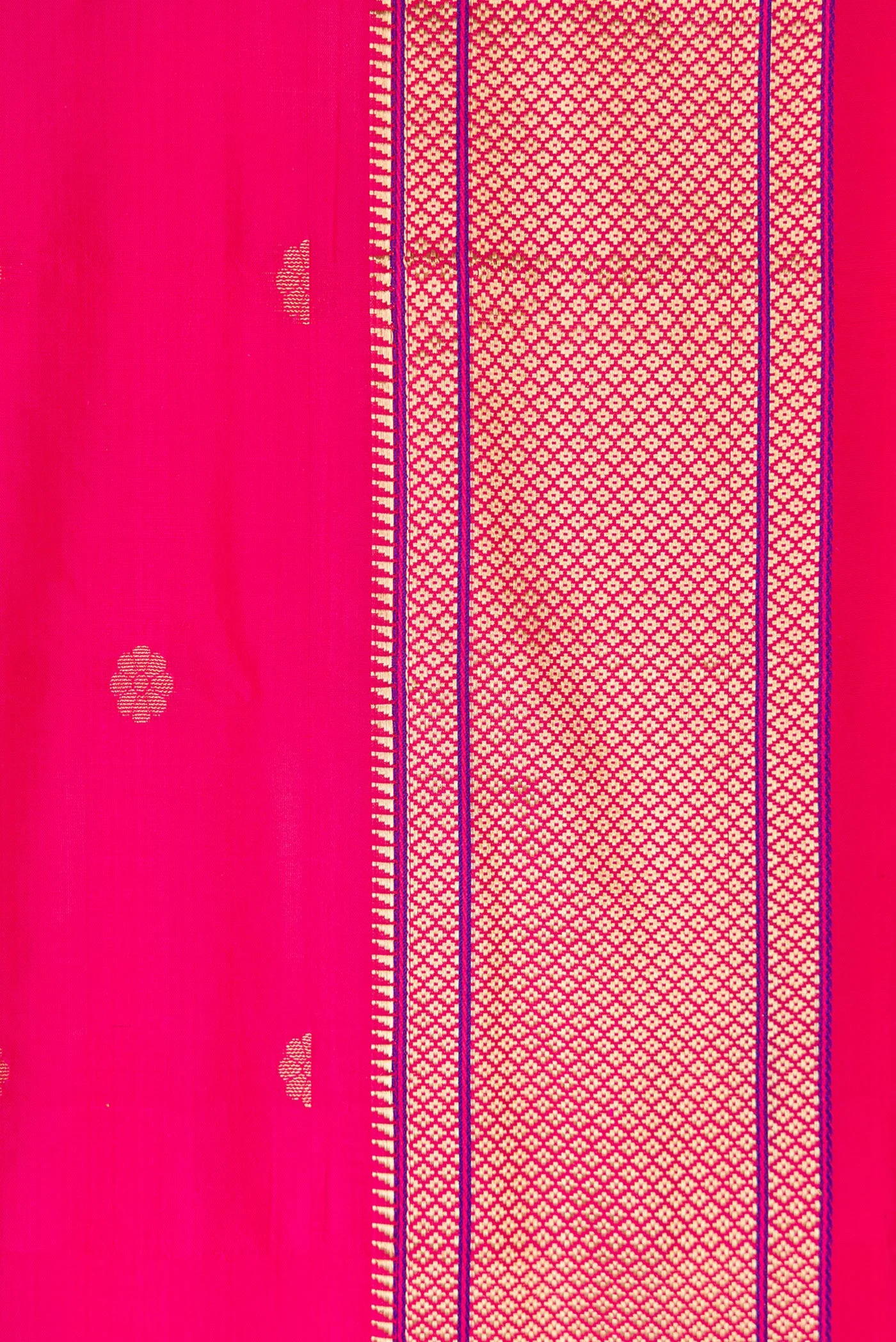 Pink Blended Paithani Silk Saree - Image 3
