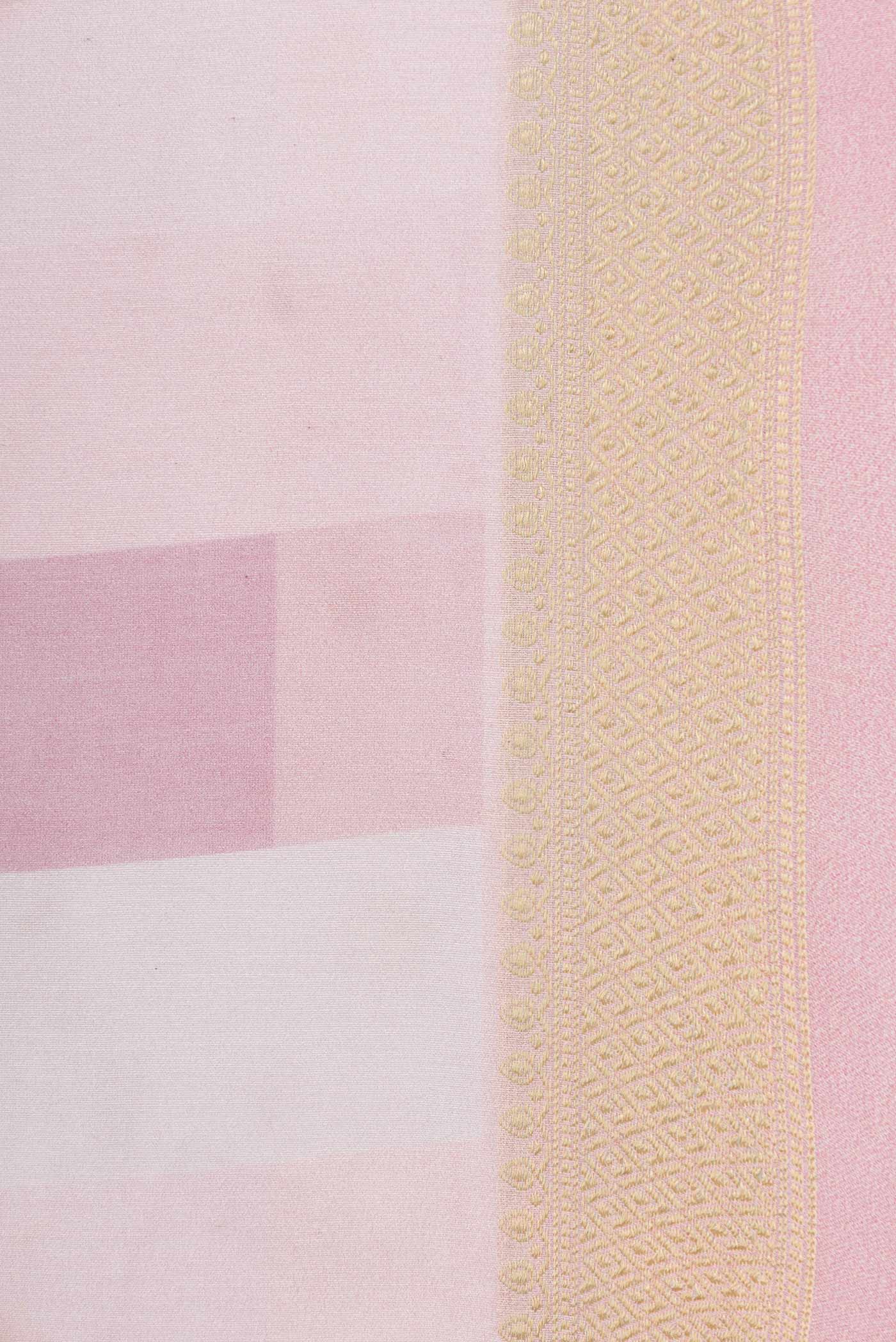 Pink Dual Tone Chanderi Silk Saree - Image 3