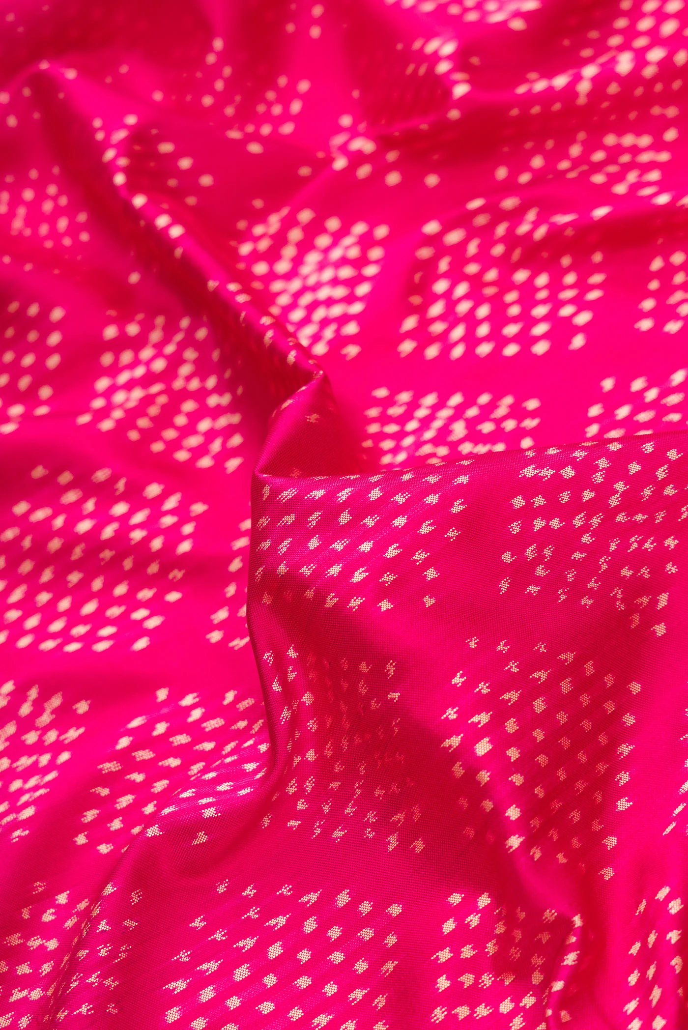 Pink Double Ikat Saree - Image 2