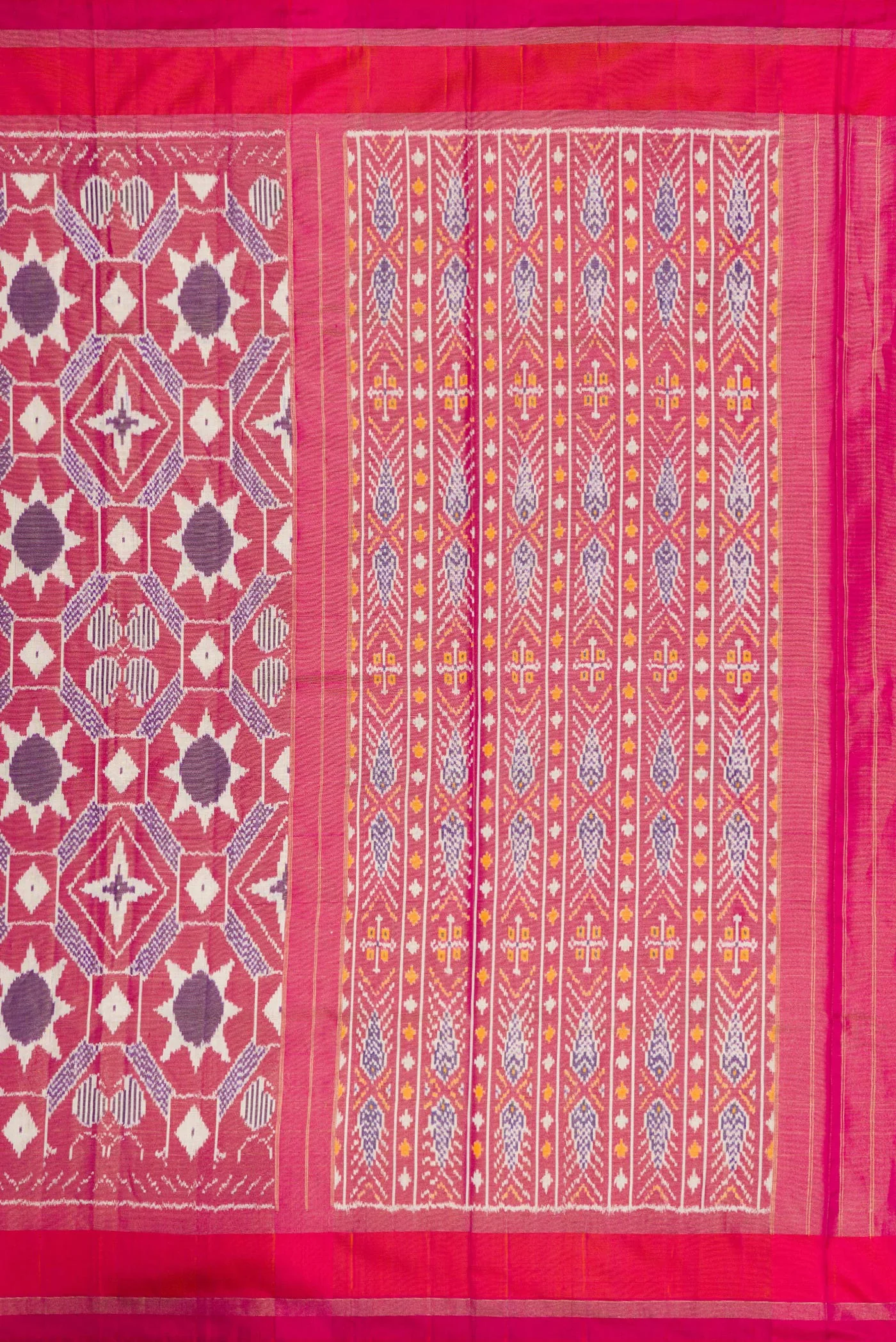 Pink Pochampally Silk Saree - Image 7