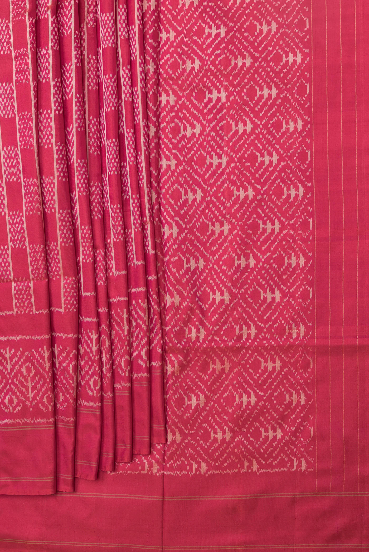 Pink Pochampally Silk Saree - Image 4