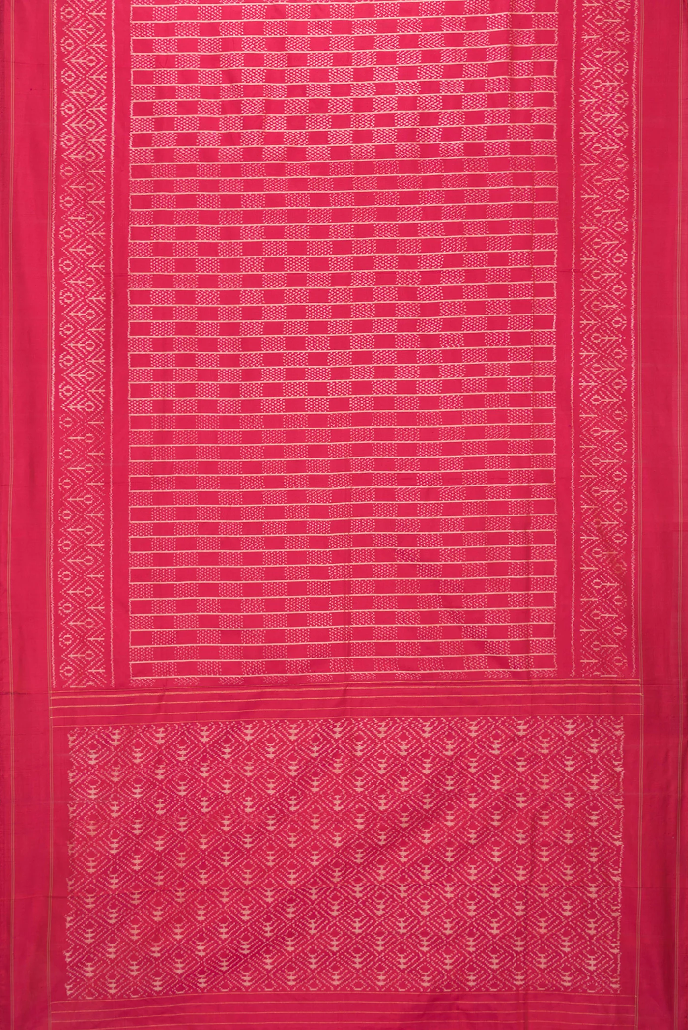 Pink Pochampally Silk Saree - Image 6