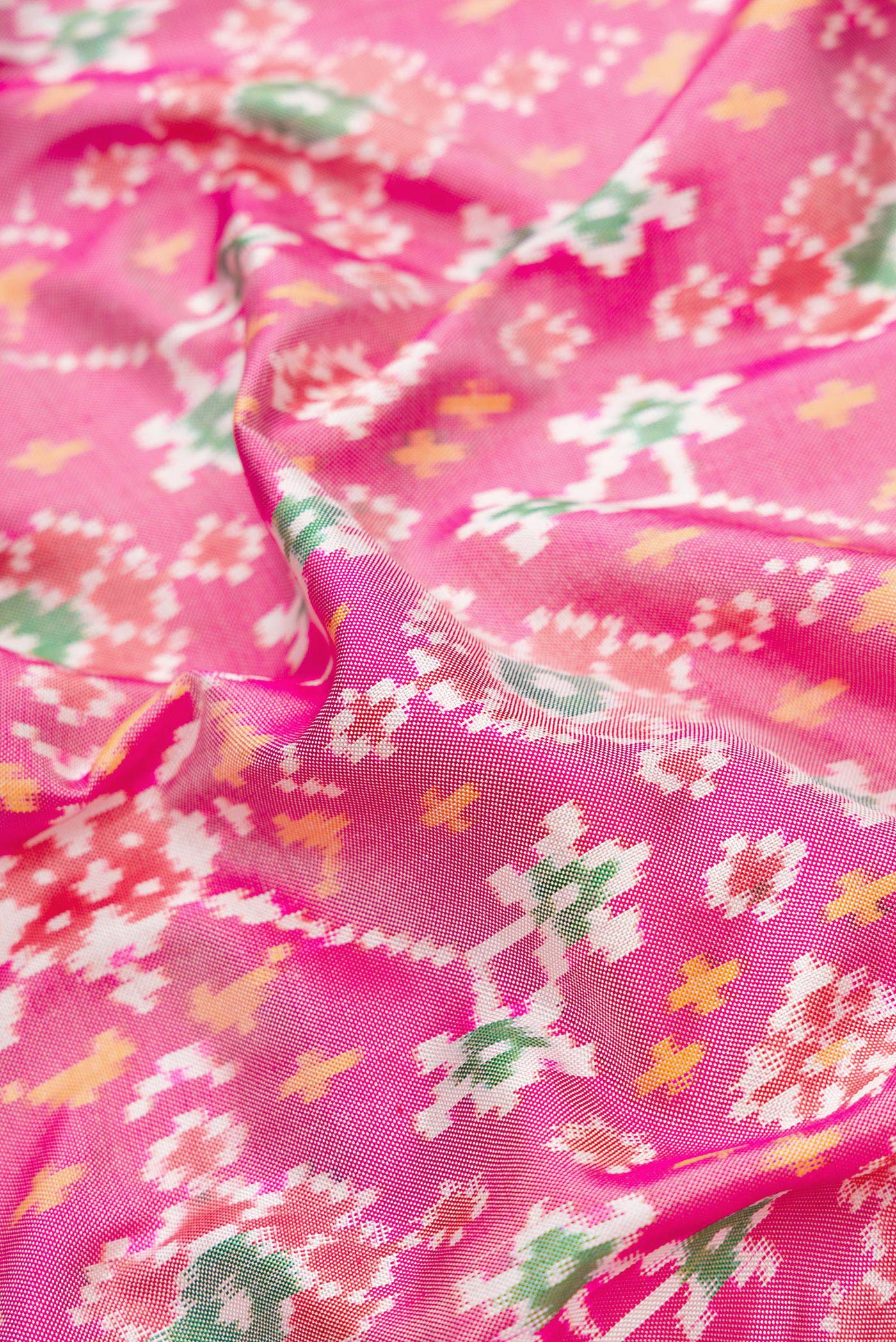 Pink Pochampally Silk Saree - Image 2