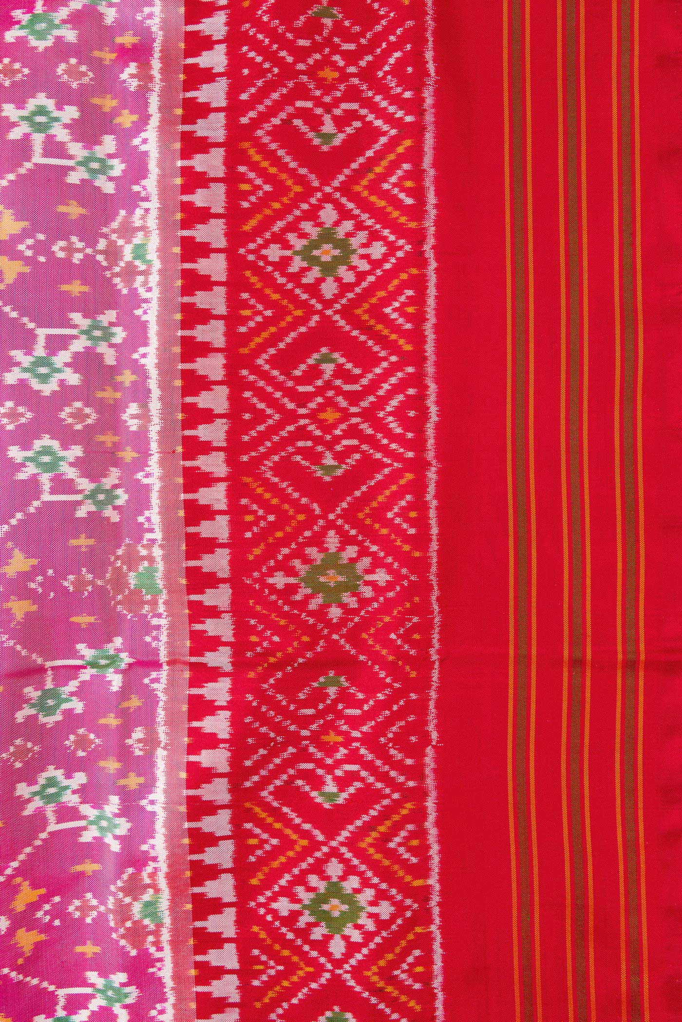 Pink Pochampally Silk Saree - Image 3