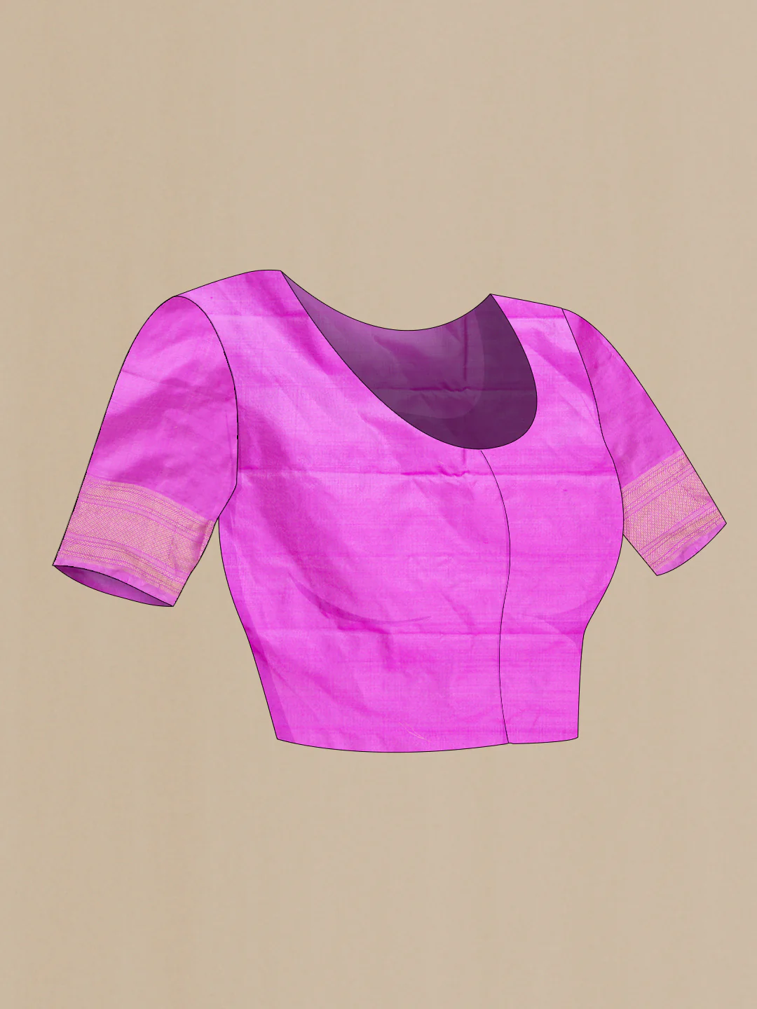 Lavender Double Ikat Saree - Image 5