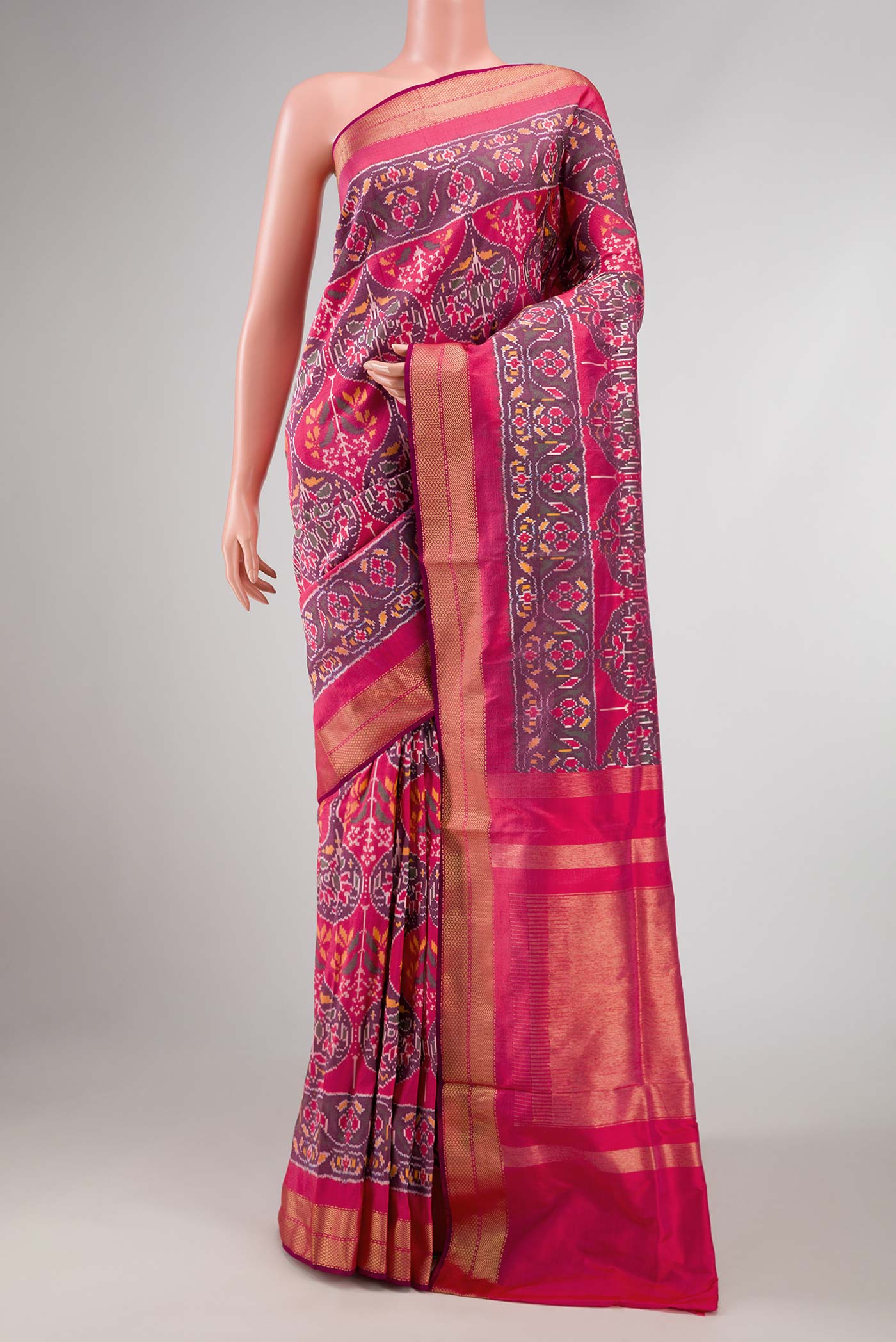 Purple Pochampally Silk Saree