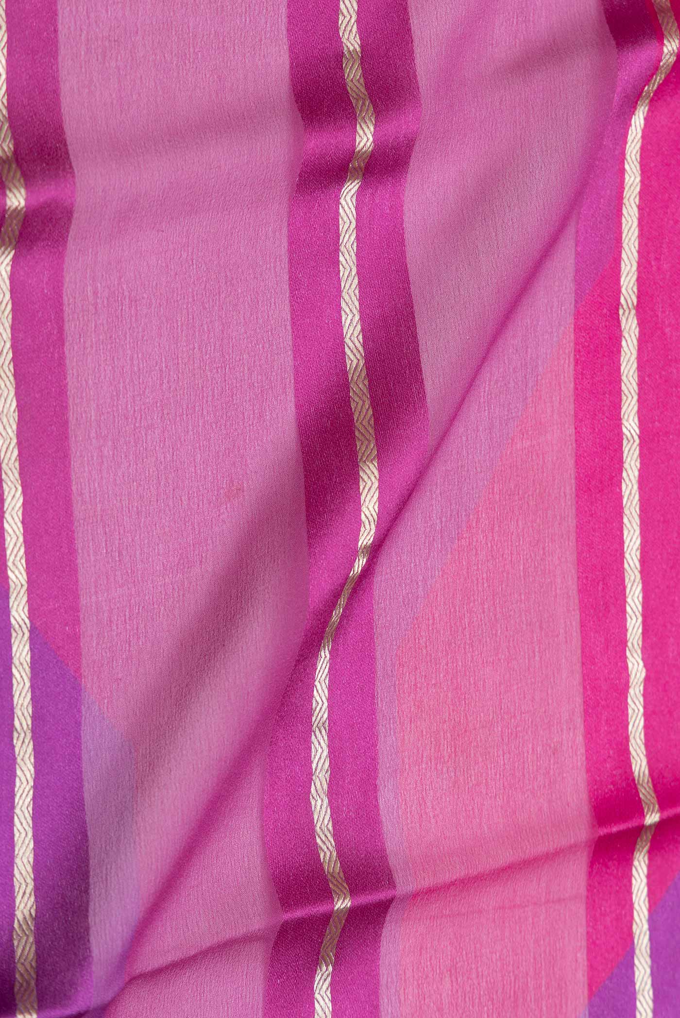 Multi Color Mysore Georgette Saree - Image 2