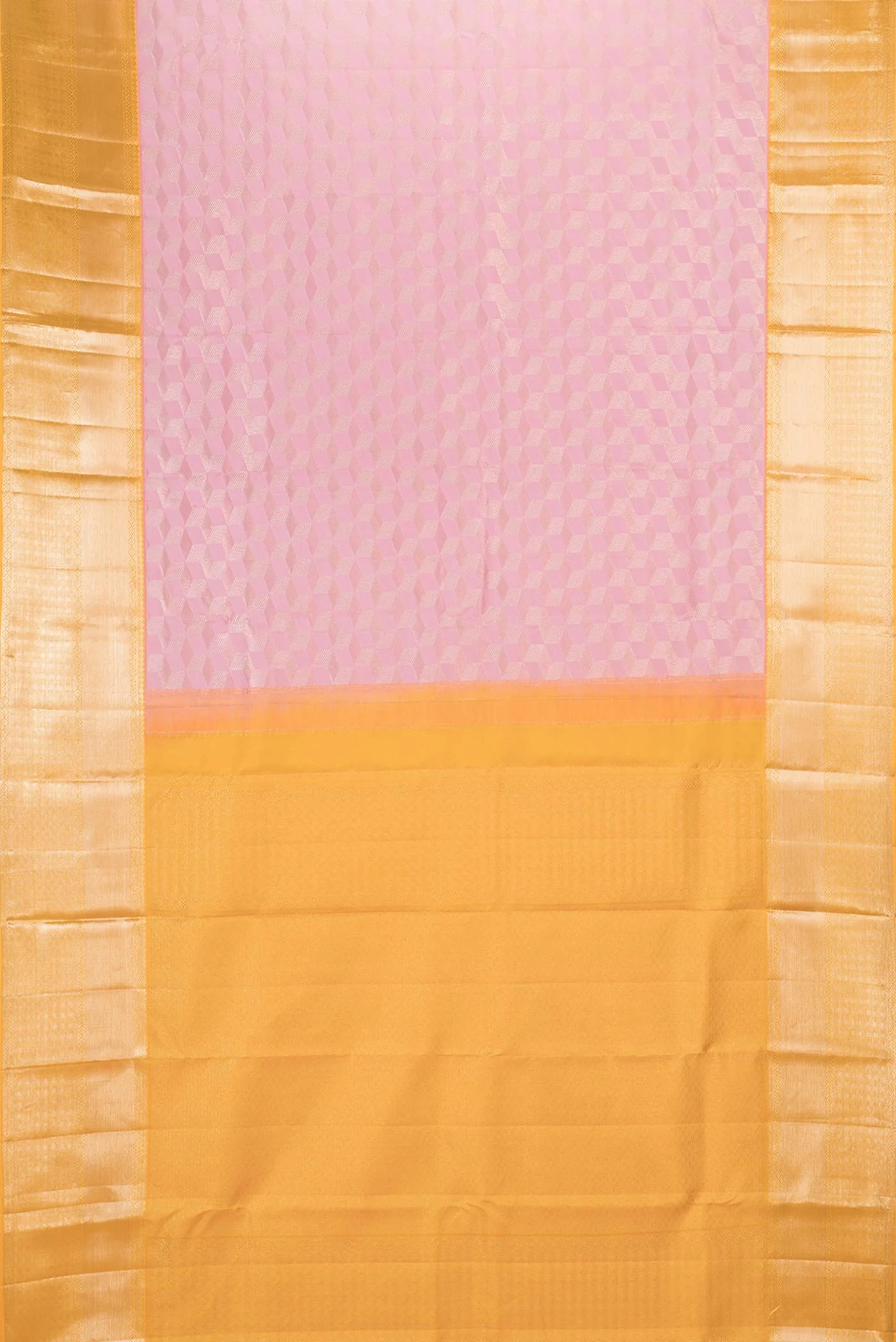 Pink Dual Tone Kanchipuram Saree - Image 6