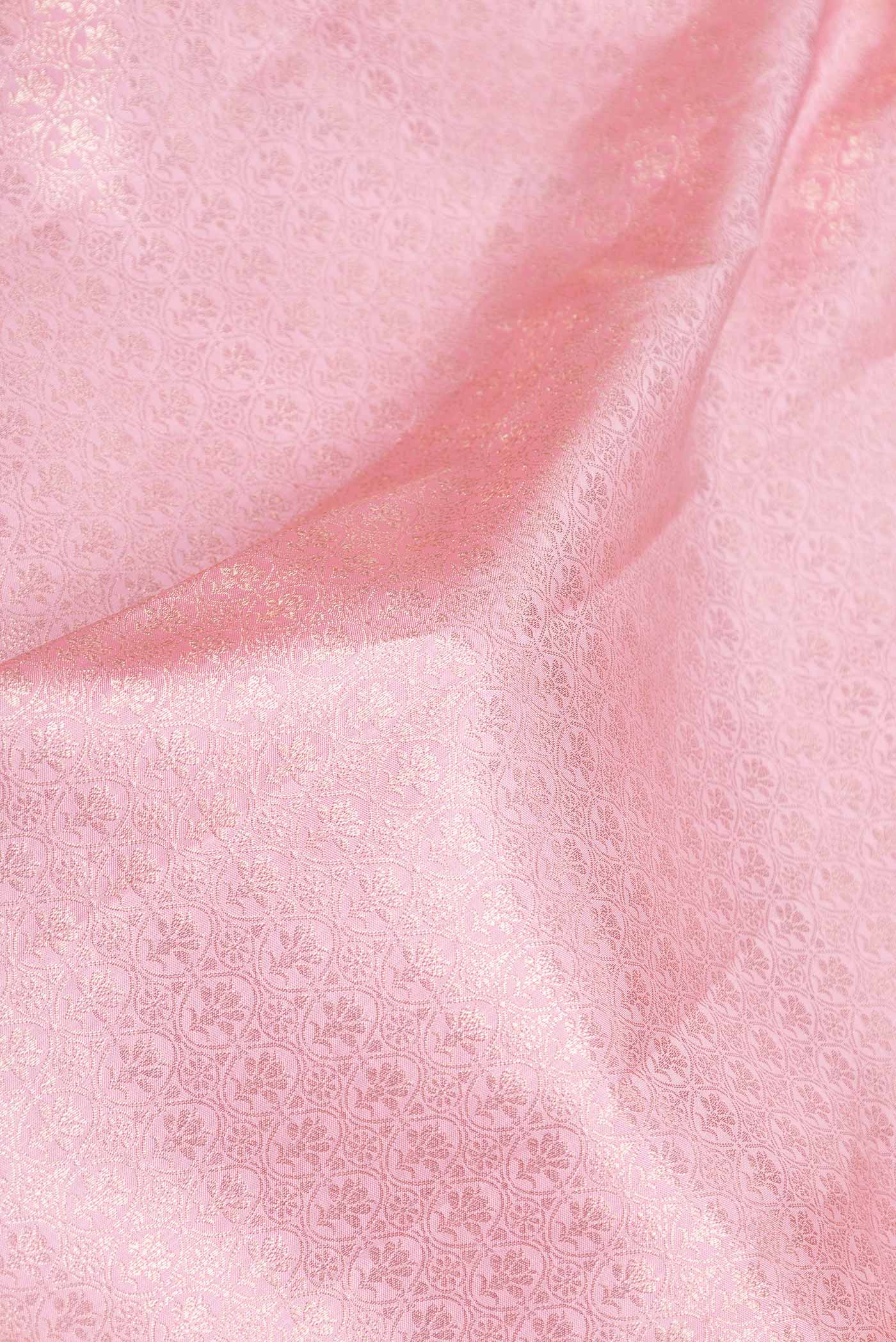 Pink Dual Tone Kanchipuram Saree - Image 2