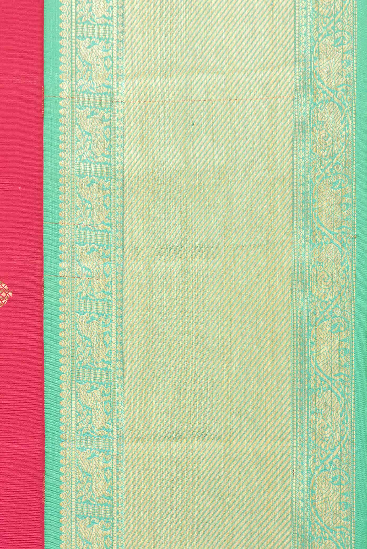 Pink Dual Tone Kanchipuram Saree - Image 3