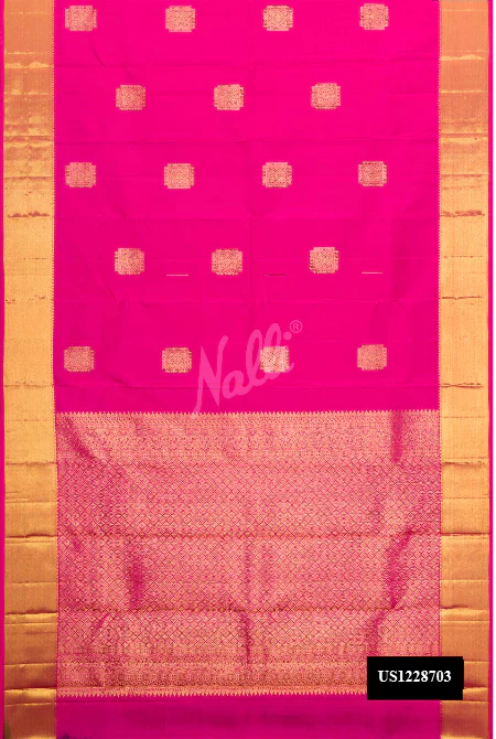 Pink Dual Tone Kanchipuram Silk Saree