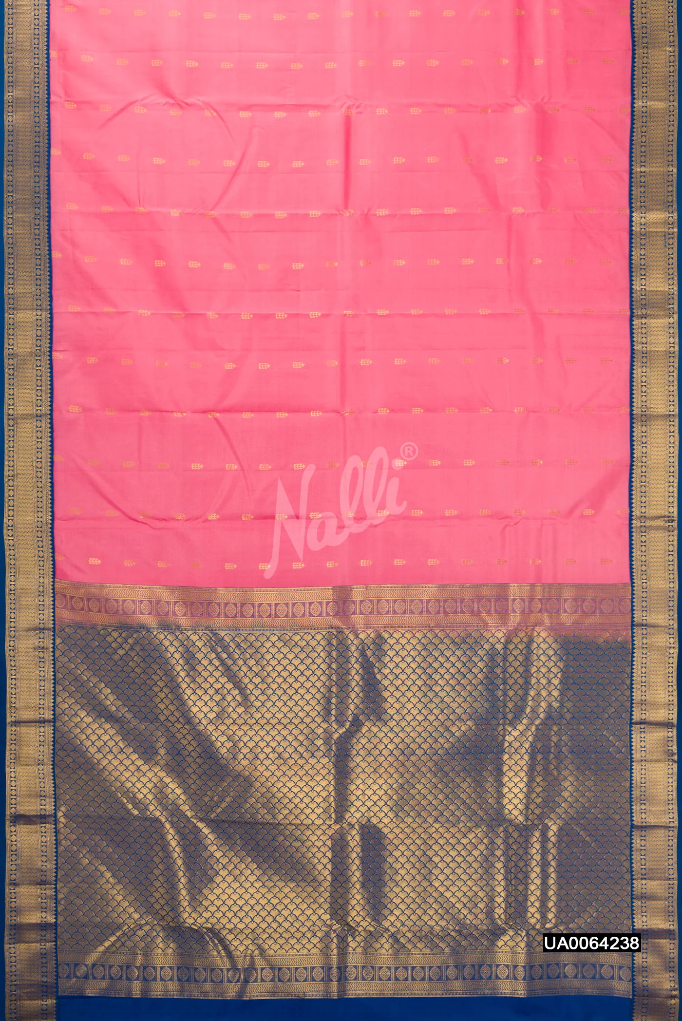 Pink Dual Tone Kanchipuram Silk Saree