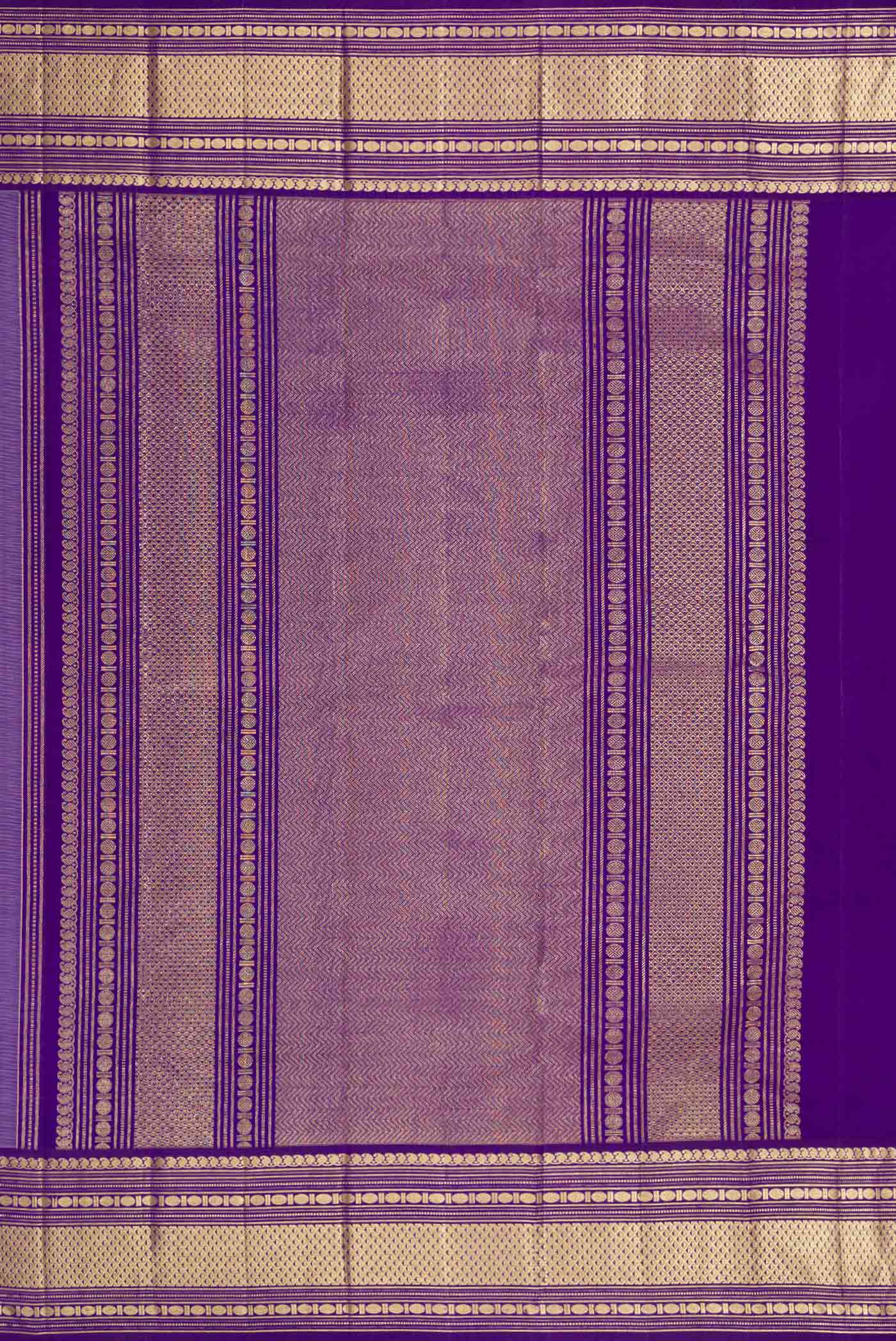 Pink Dual Tone Kanjivaram Silk Saree - Image 7