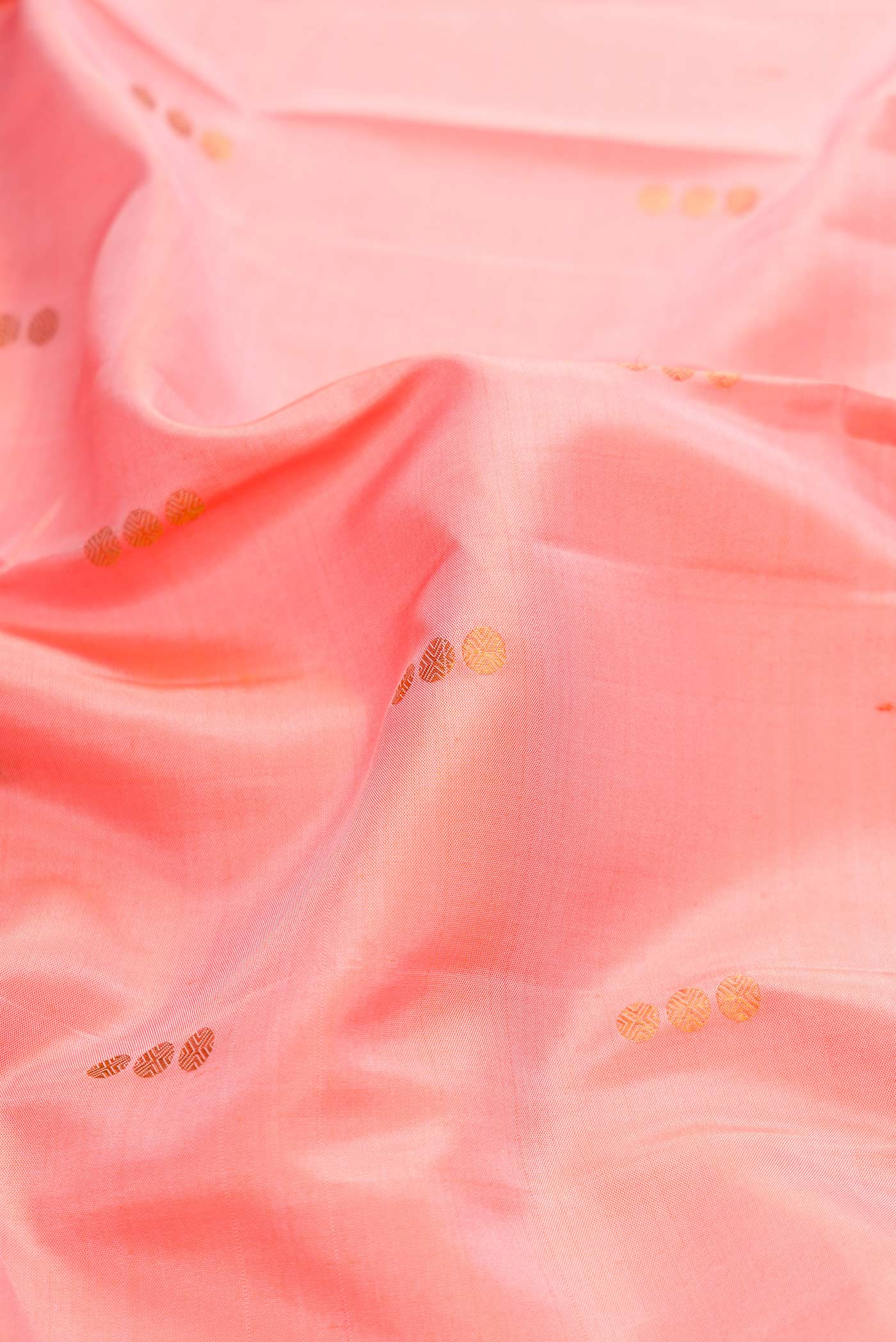 Peach Kanchipuram Silk Saree - Image 2