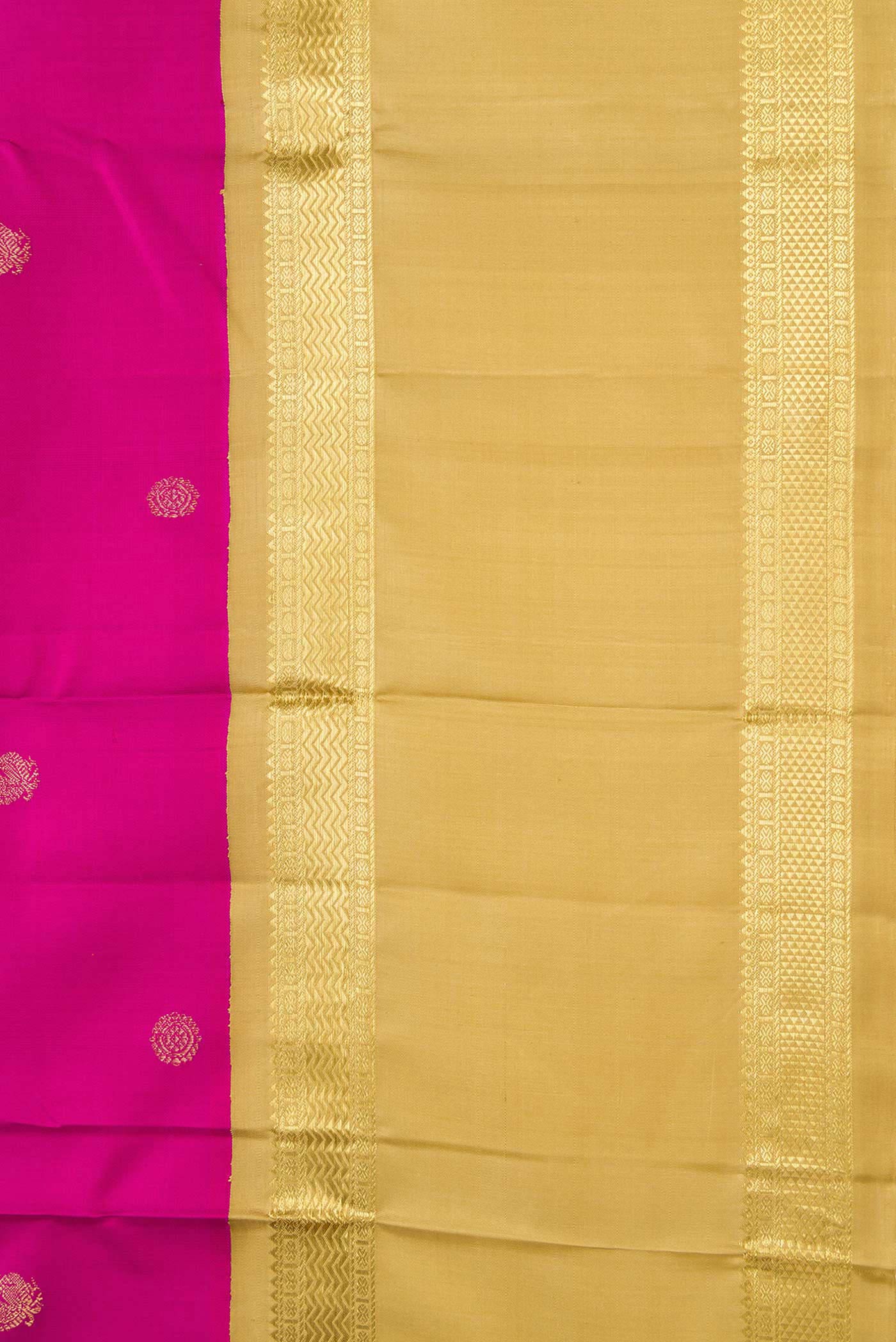 Pink Dual Tone Kanjivaram Silk Saree - Image 3