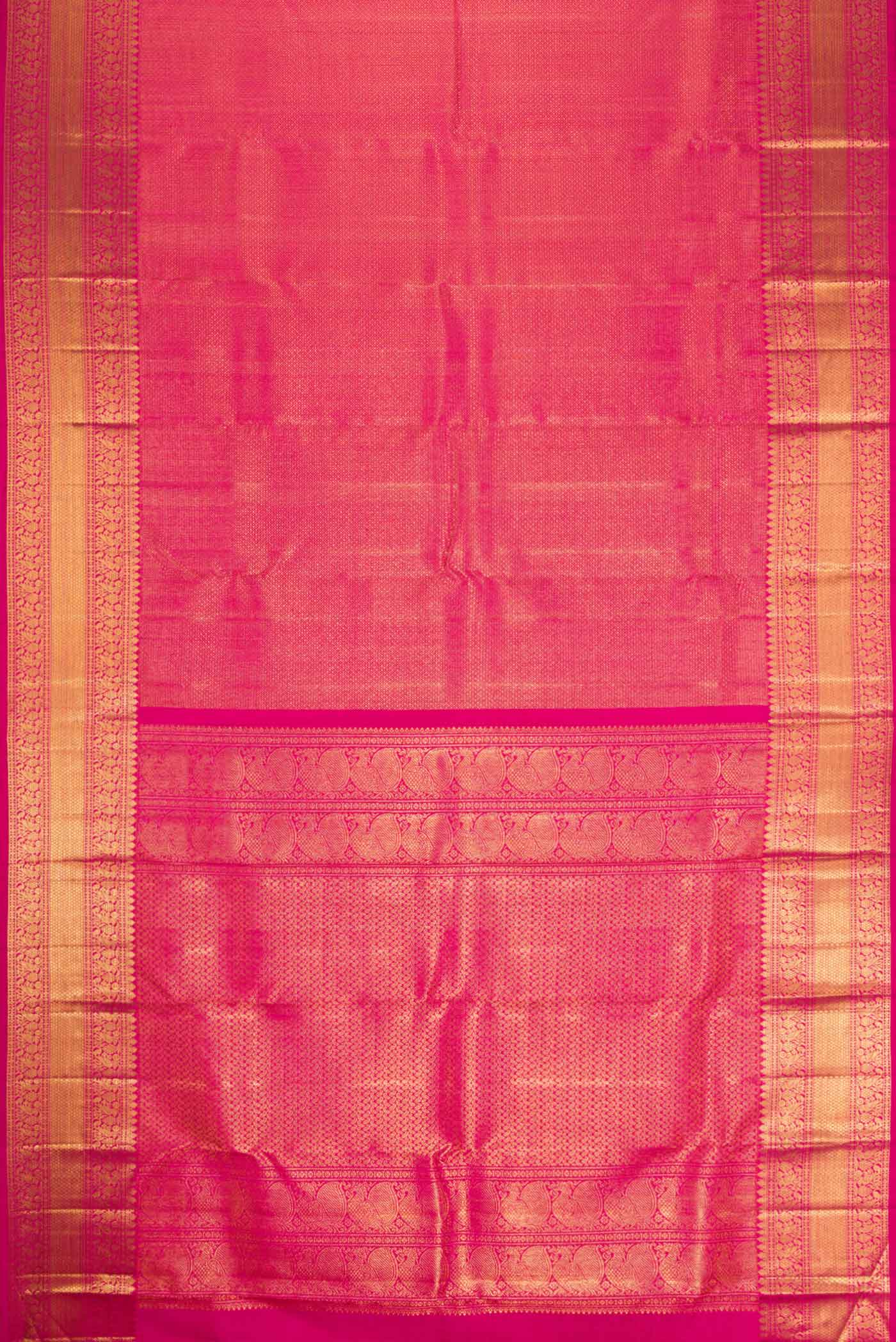 Pink Dual Tone Kanchipuram Silk Saree - Image 6